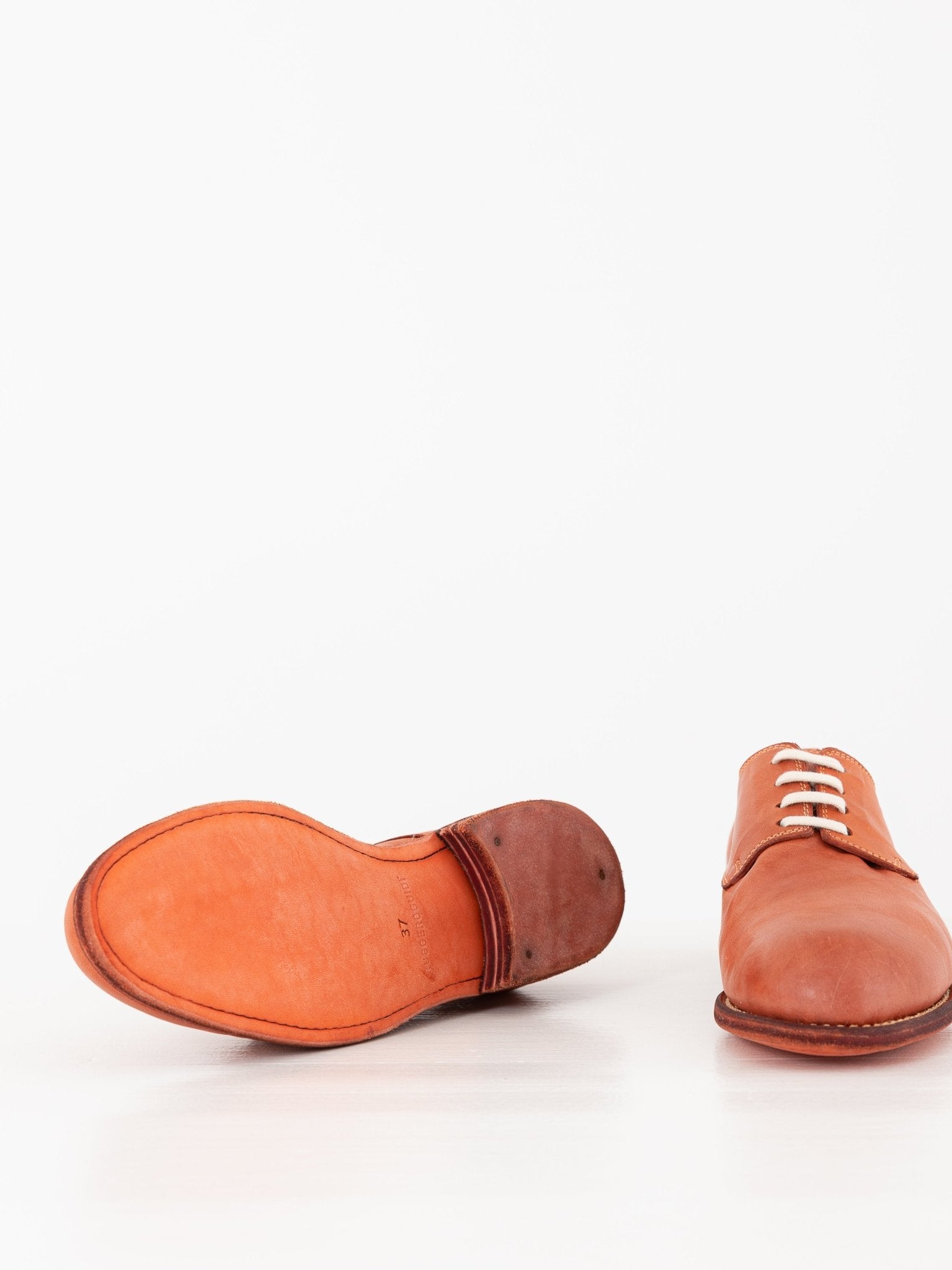 Guidi Vintage Ball Derby 112 in Coral - GUIDI at Worthwhile - shop SHOES