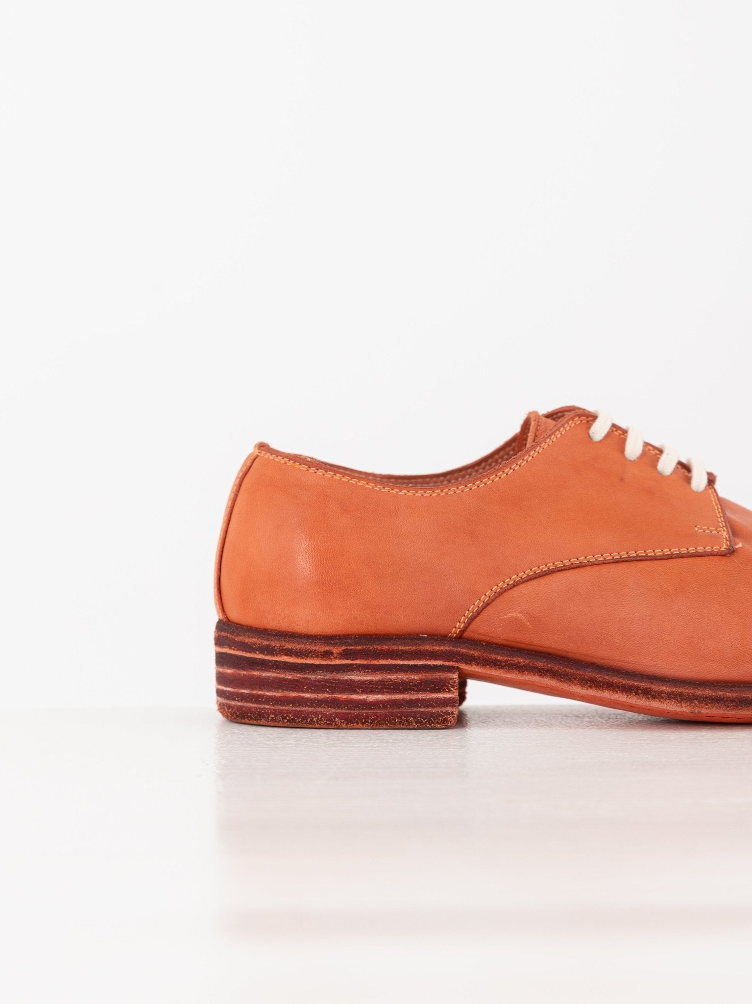 Guidi Vintage Ball Derby 112 in Coral - GUIDI at Worthwhile - shop SHOES
