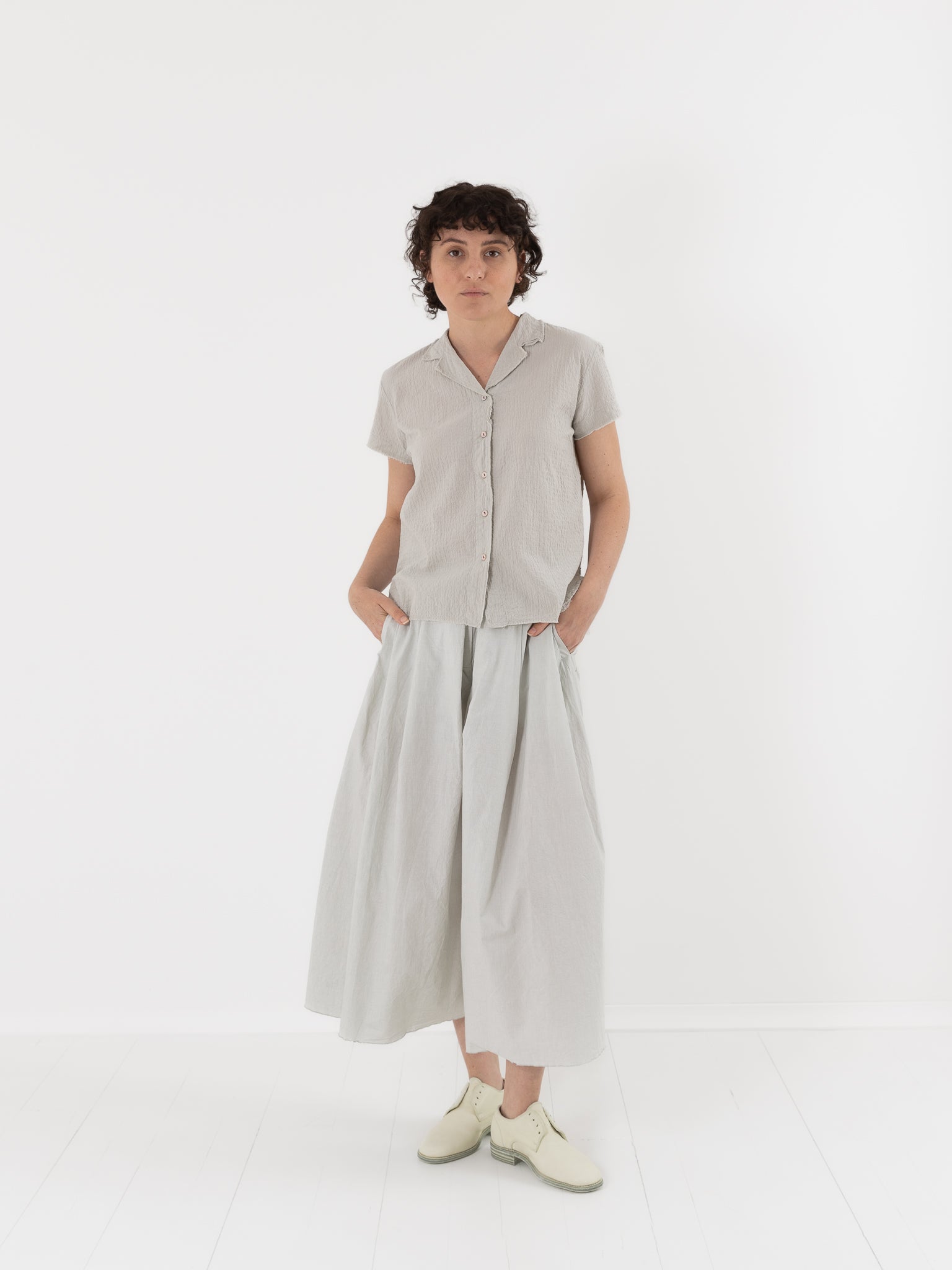 Hannoh Wessel Shirt Sharon in Pearl - HANNOH at Worthwhile - shop TOP