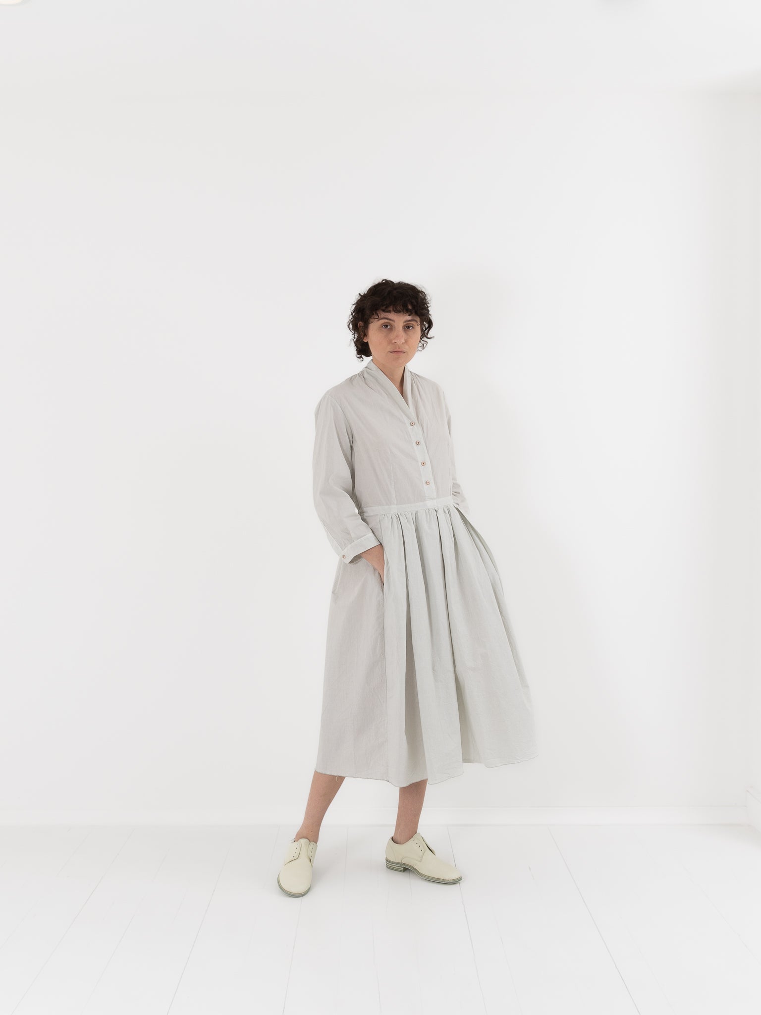 Hannoh Wessel Dress Delaney in Old Pearl - HANNOH at Worthwhile - shop DRESS