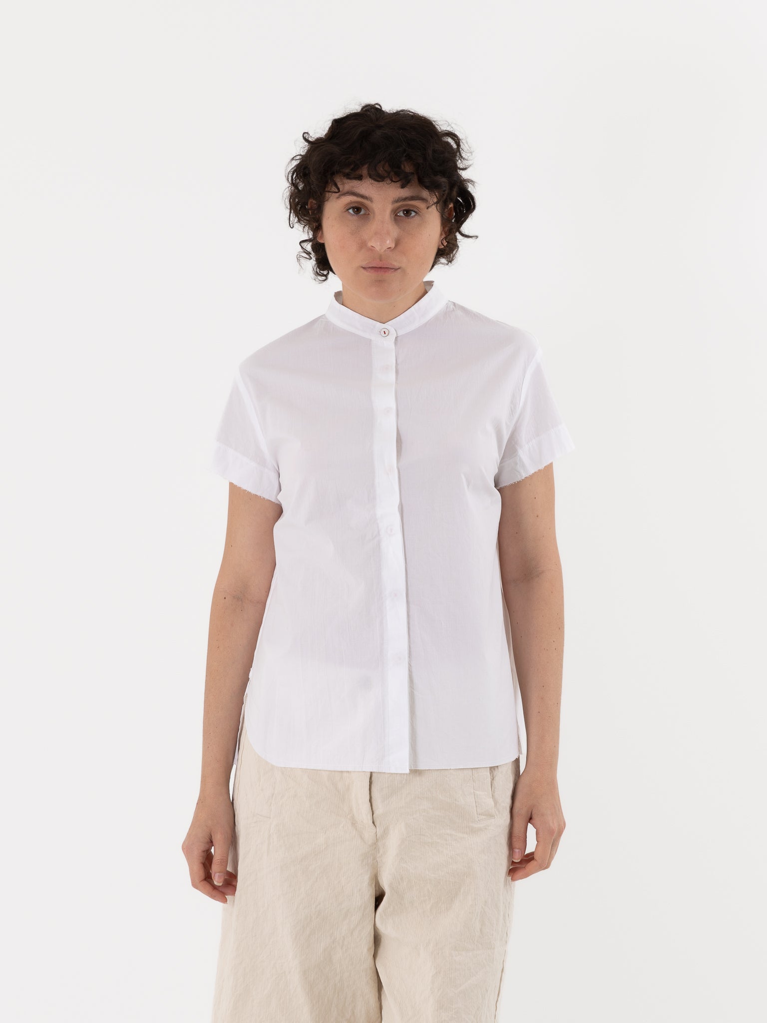 Hannoh Wessel Shirt Savannah in White - HANNOH at Worthwhile - shop TOP