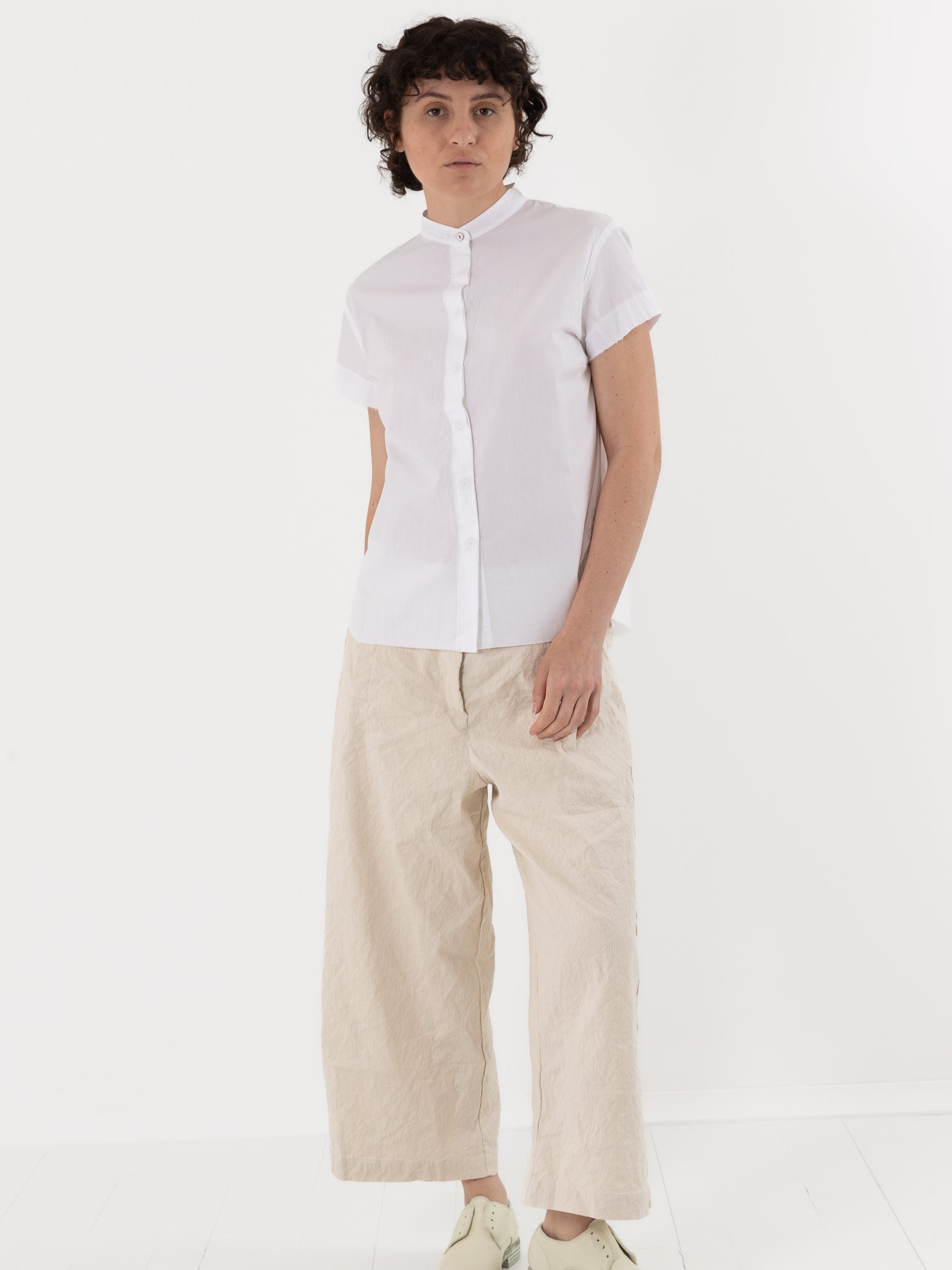 Hannoh Wessel Shirt Savannah in White - HANNOH at Worthwhile - shop TOP