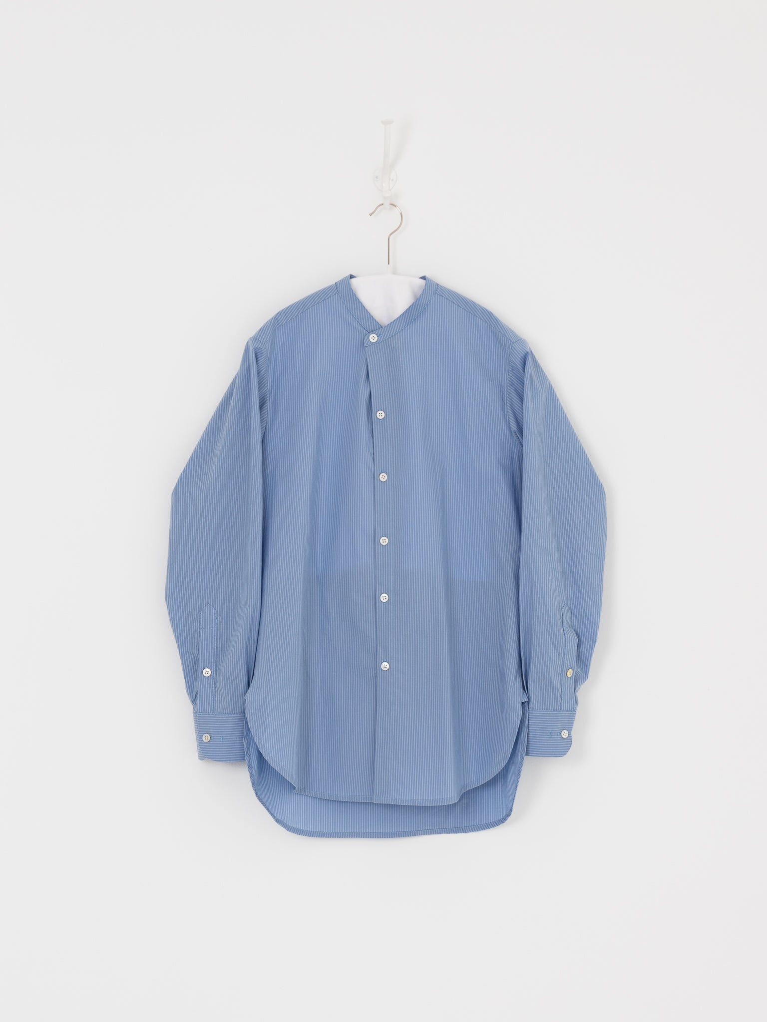 Wright + Doyle Rowden Shirt in Zenith Pinstripe - WRIGHT + DOYLE at Worthwhile - shop TOP
