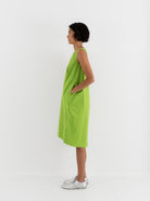 Hannoh Dress Doris in Lime - HANNOH at Worthwhile - shop DRESS