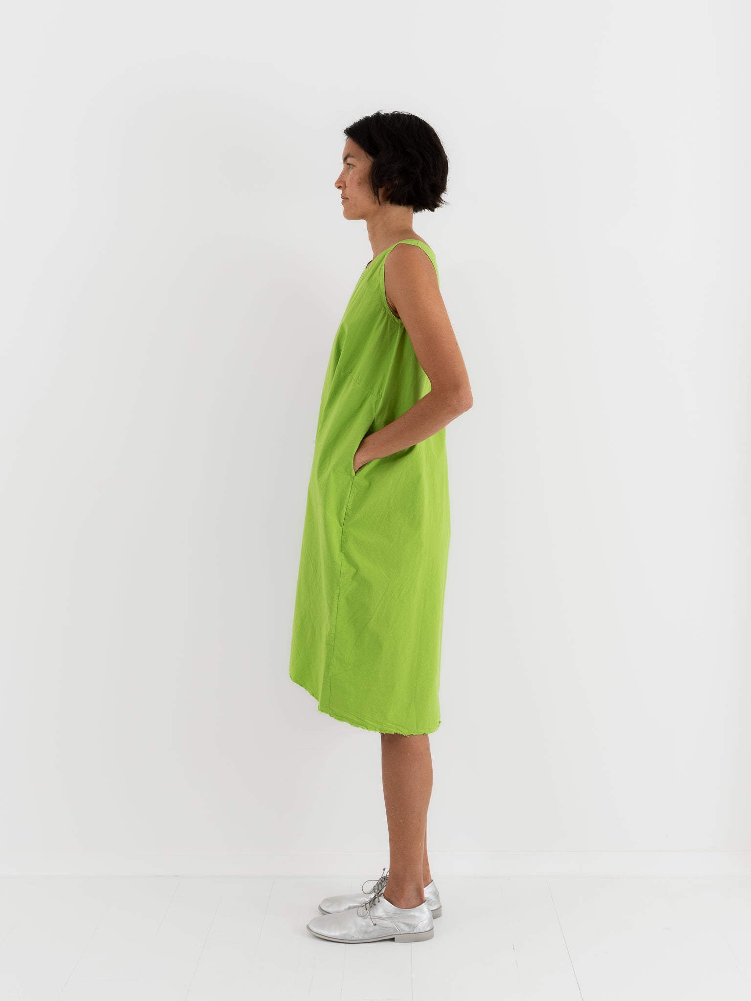 Hannoh Dress Doris in Lime - HANNOH at Worthwhile - shop DRESS