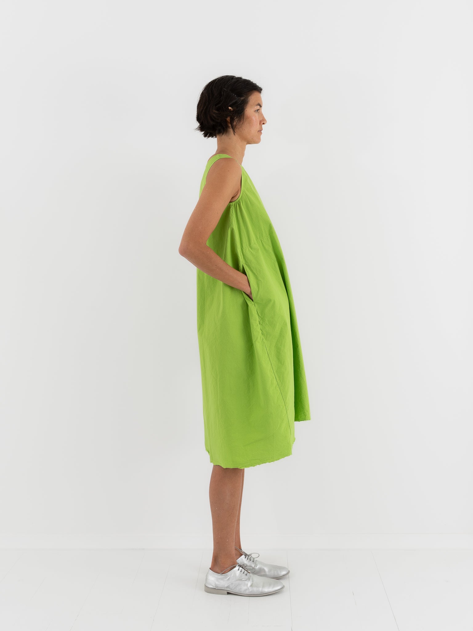 Hannoh Dress Doris in Lime - HANNOH at Worthwhile - shop DRESS