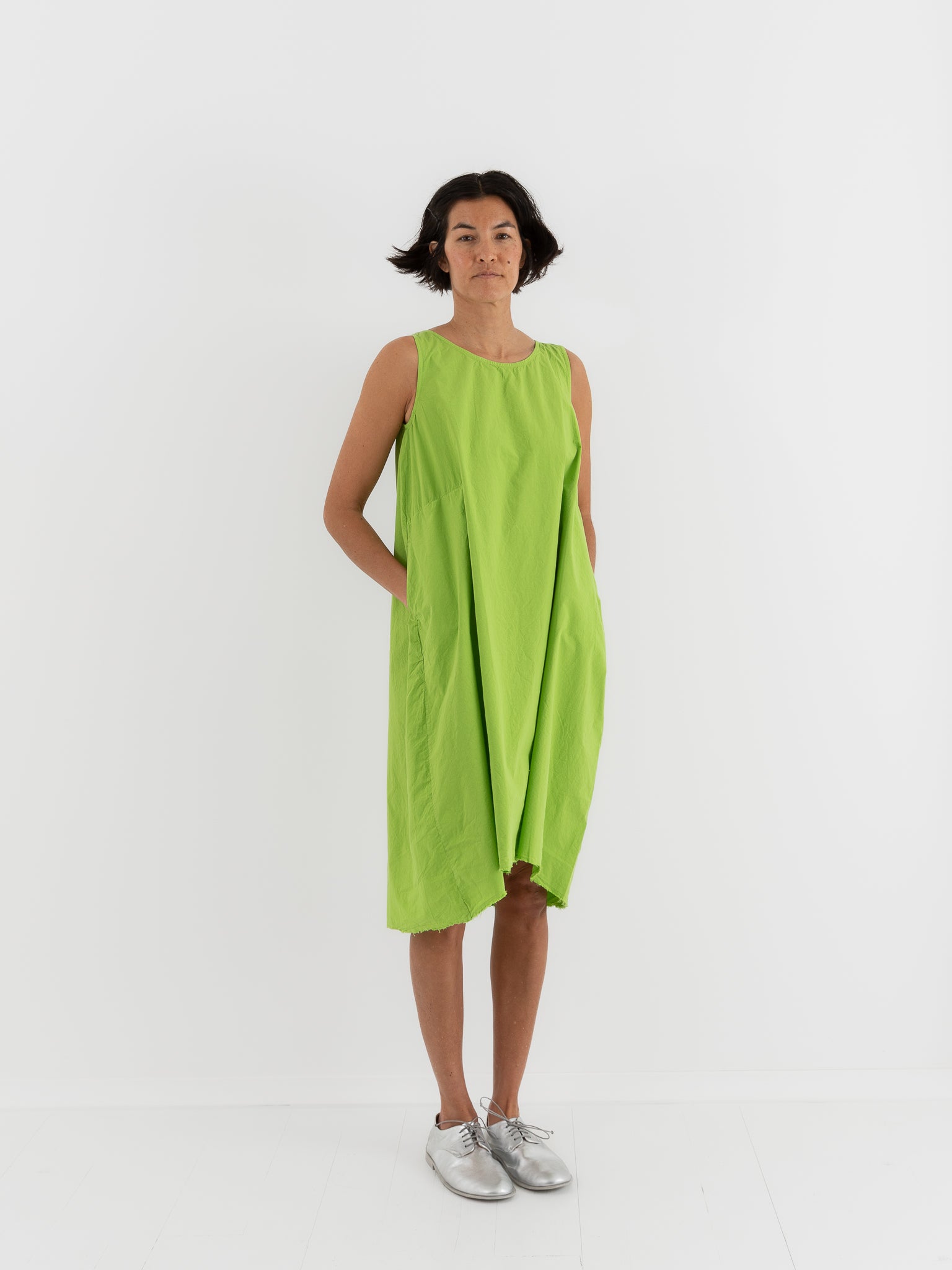 Hannoh Dress Doris in Lime - HANNOH at Worthwhile - shop DRESS