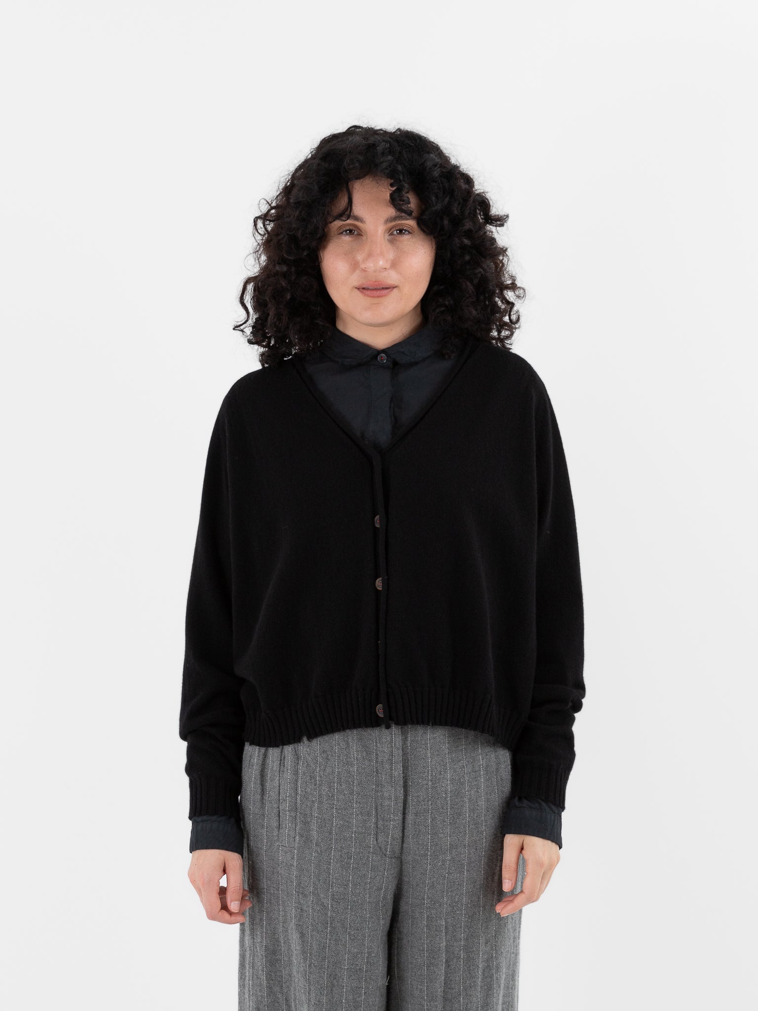 Hannoh Wessel Cardigan Kamilla in Black - HANNOH at Worthwhile - shop CARDIGAN