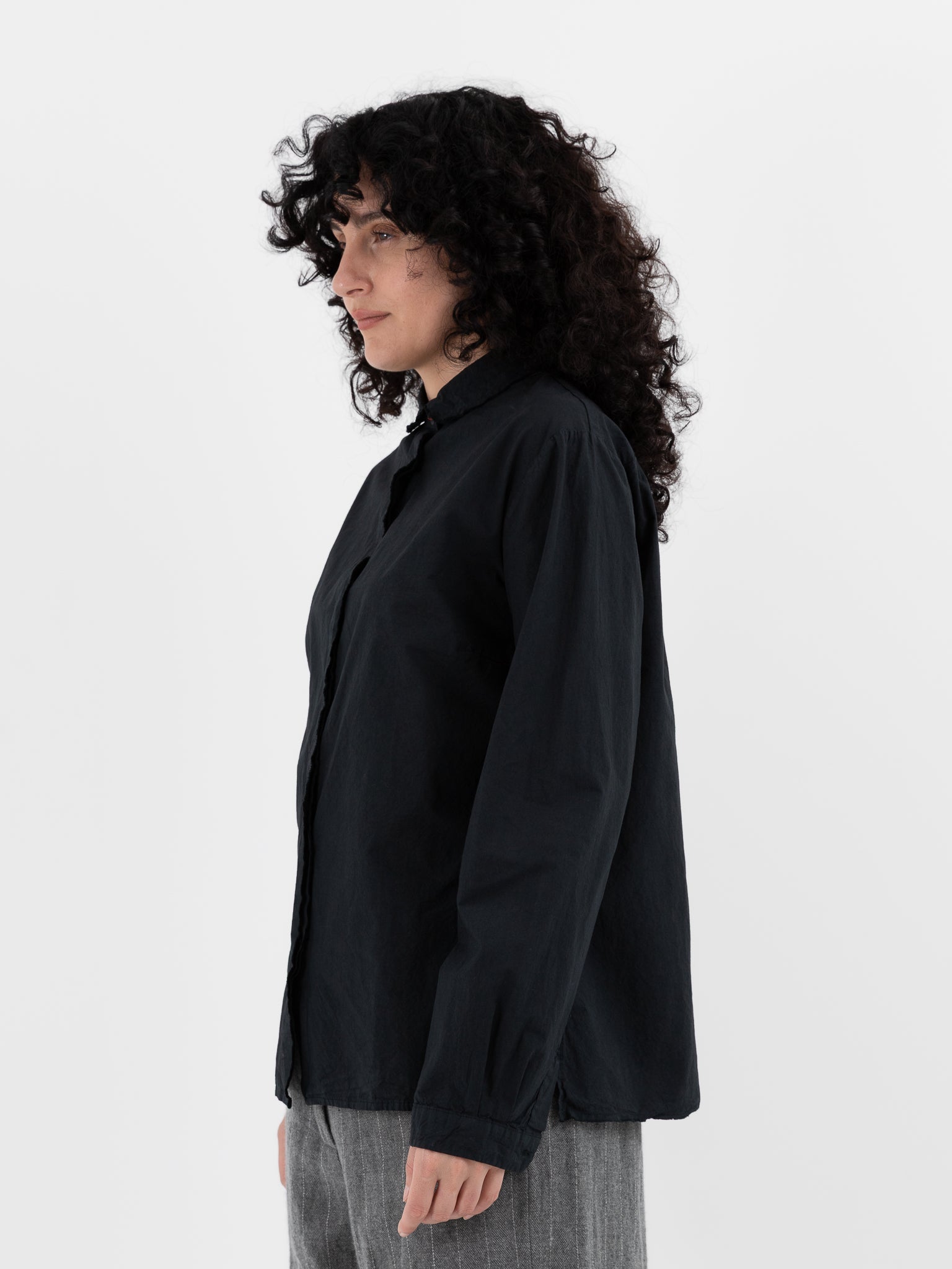 Hannoh Wessel Shirt Christina in Black - HANNOH at Worthwhile - shop TOP