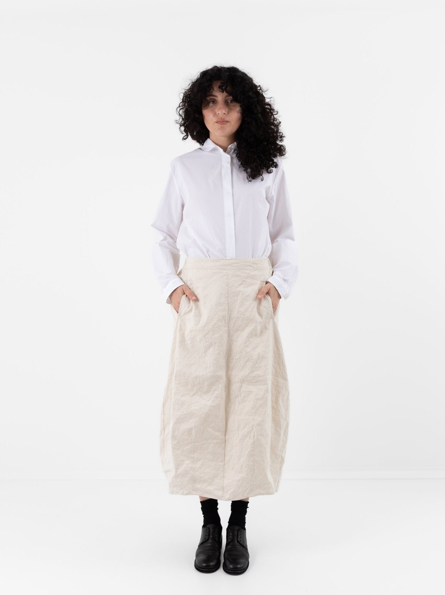 Hannoh Wessel Skirt Juliette in Natural - HANNOH at Worthwhile - shop SKIRT