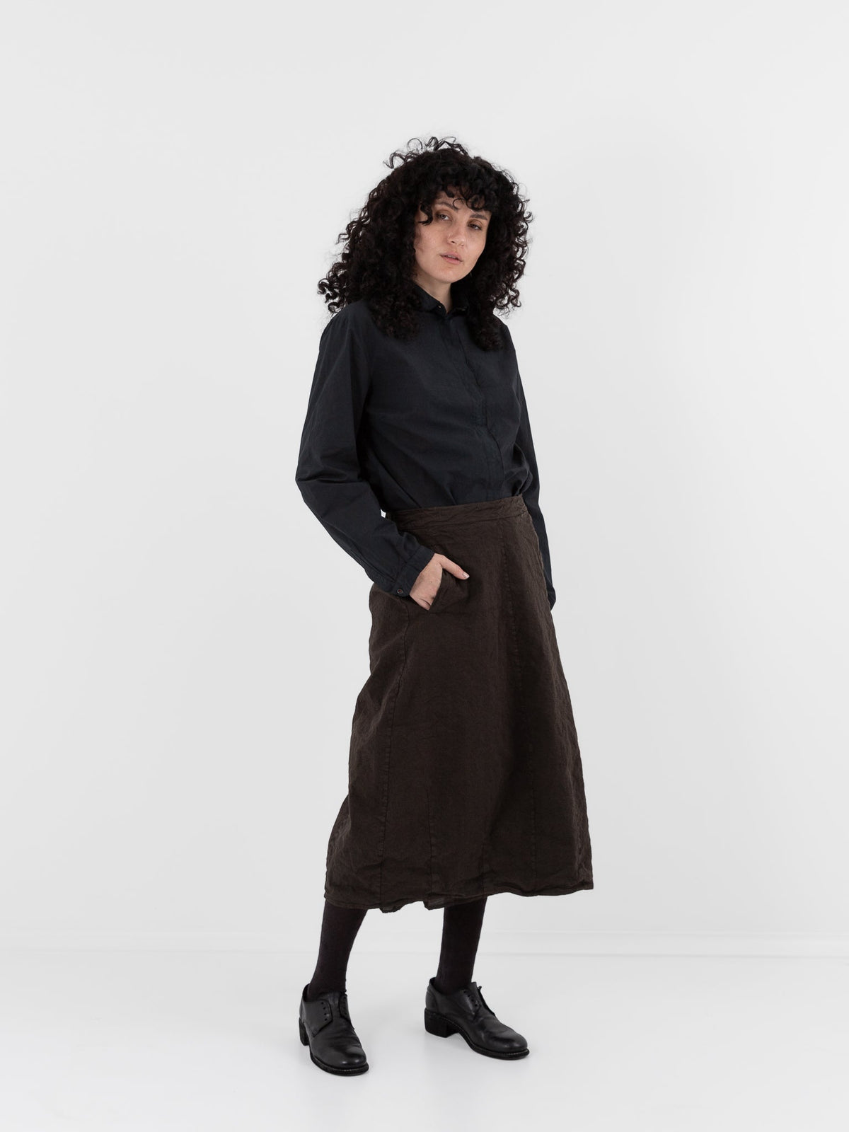 Hannoh Wessel Skirt Juliette in Sepia - HANNOH at Worthwhile - shop SKIRT