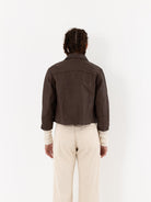 Hazel Brown Little Leather Jacket in Chocolate Brown - HAZEL BROWN at Worthwhile - shop JACKET