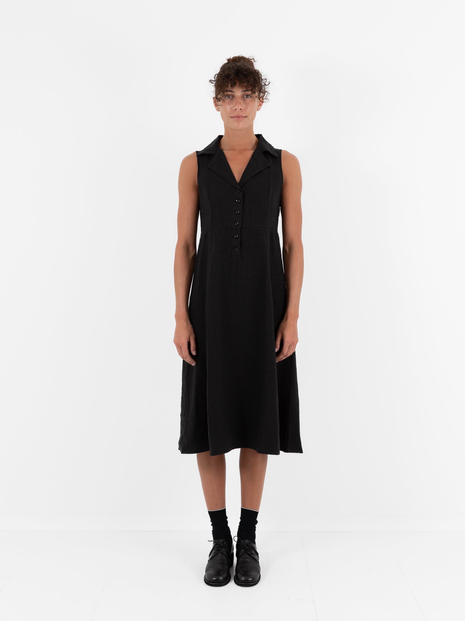 Hazel Brown Farm Dress in Black - HAZEL BROWN at Worthwhile - shop DRESS