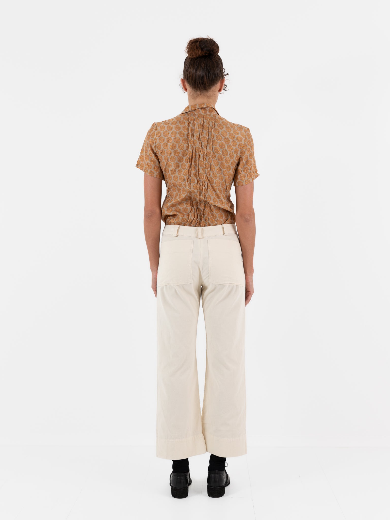 Hazel Brown Corduroy Trousers in Ivory - HAZEL BROWN at Worthwhile - shop PANT