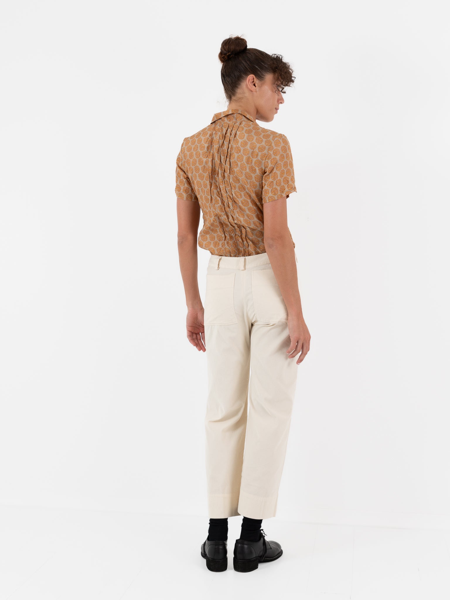 Hazel Brown Corduroy Trousers in Ivory - HAZEL BROWN at Worthwhile - shop PANT