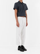 Hazel Brown Linen Trousers in Ivory - HAZEL BROWN at Worthwhile - shop PANT