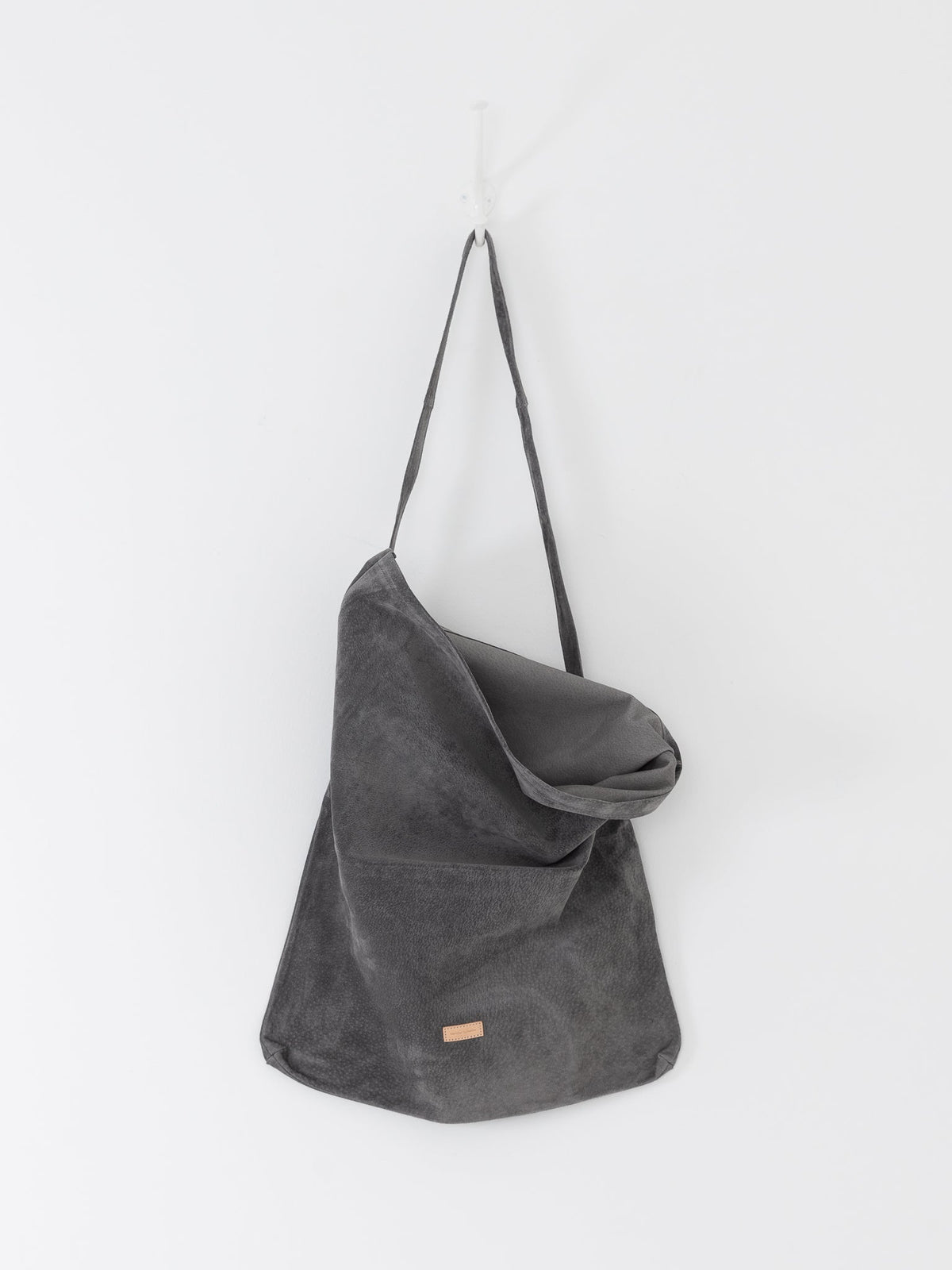 Hender Scheme Large Flap Shoulder Bag in Dark Grey - HENDER SCHEME at Worthwhile - shop BAG