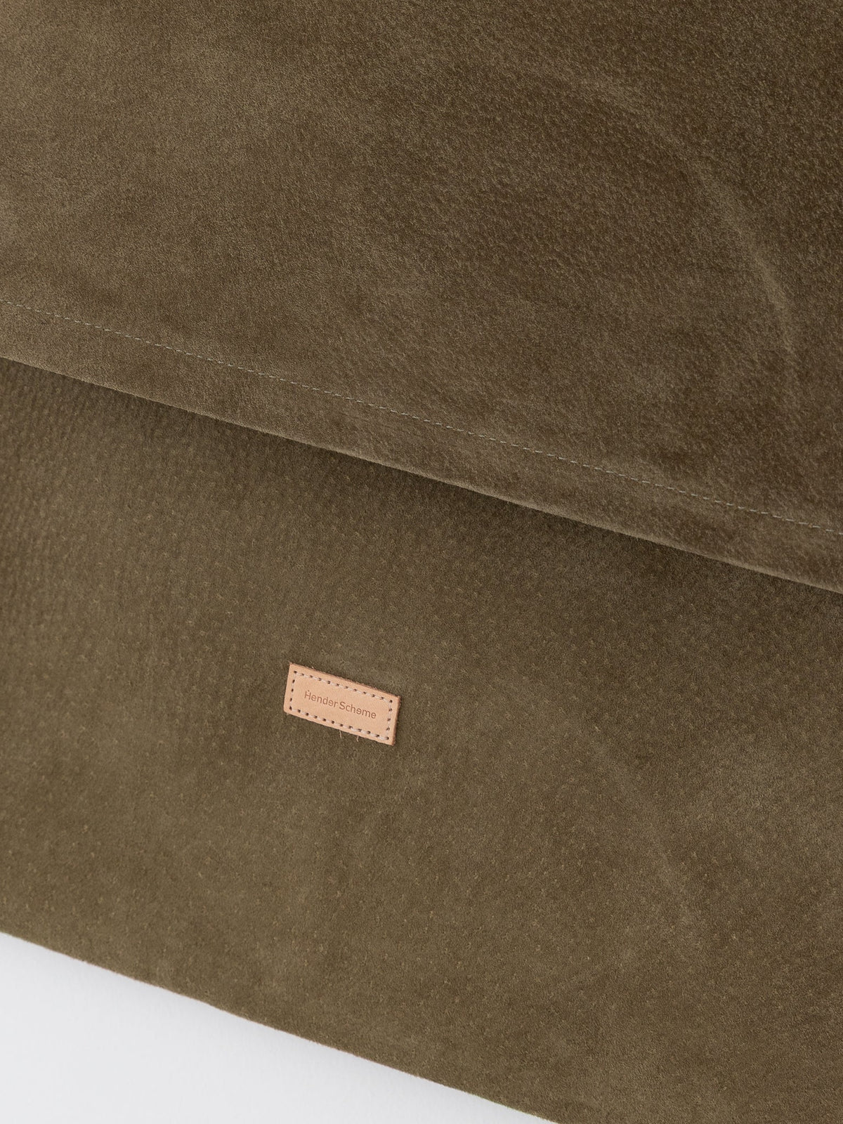 Hender Scheme Large Flap Shoulder Bag in Khaki - HENDER SCHEME at Worthwhile - shop BAG