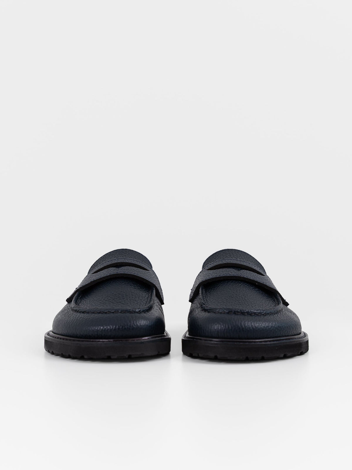 Hender Scheme Morgan Slide in Dark Navy - HENDER SCHEME at Worthwhile - shop SHOES