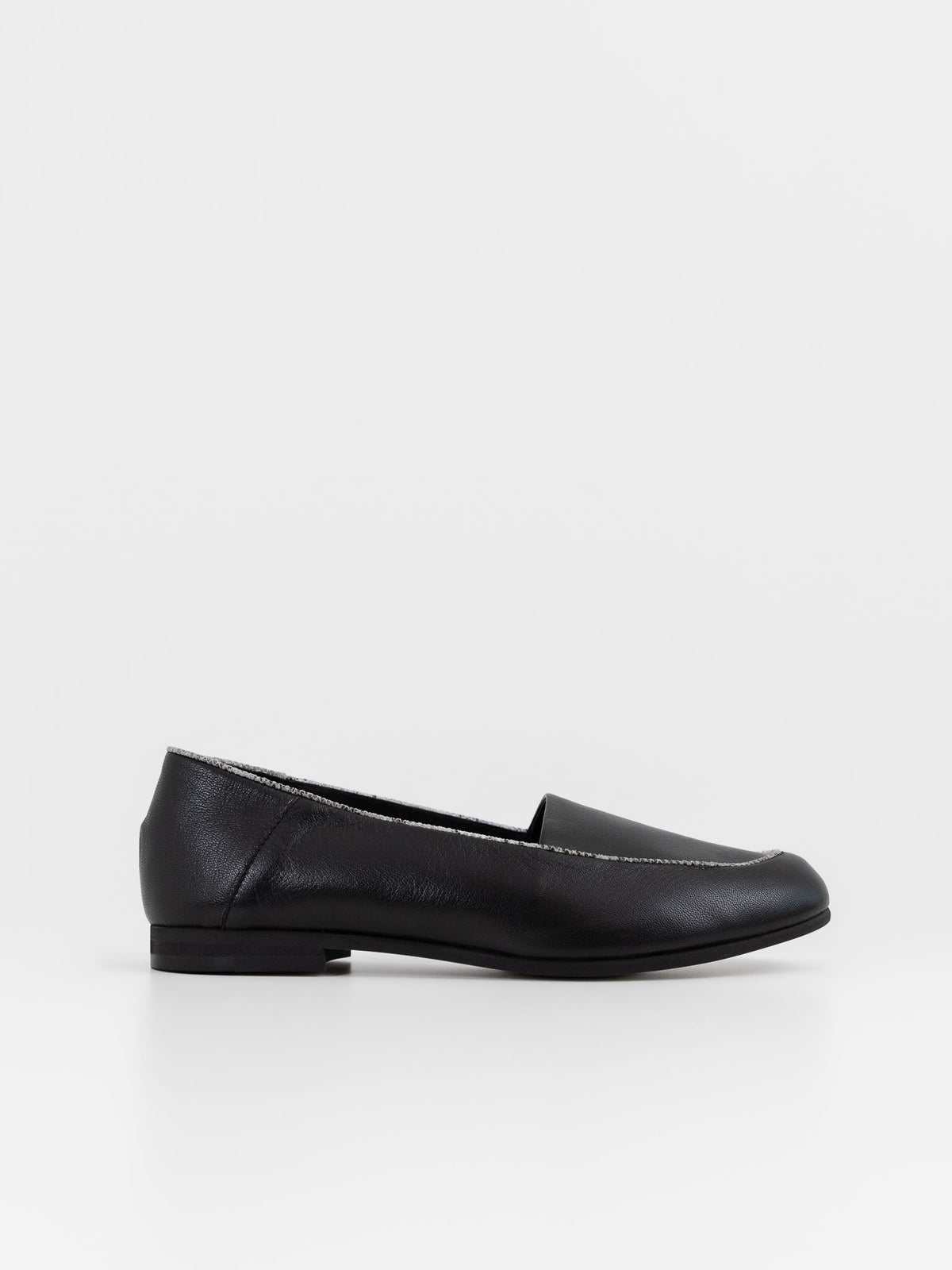 Hender Scheme Oval Moca Loafer in Black/Python - HENDER SCHEME at Worthwhile - shop SHOES