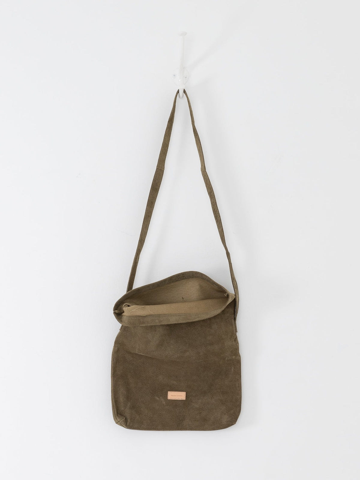 Hender Scheme Small Flap Shoulder Bag in Khaki - HENDER SCHEME at Worthwhile - shop BAG