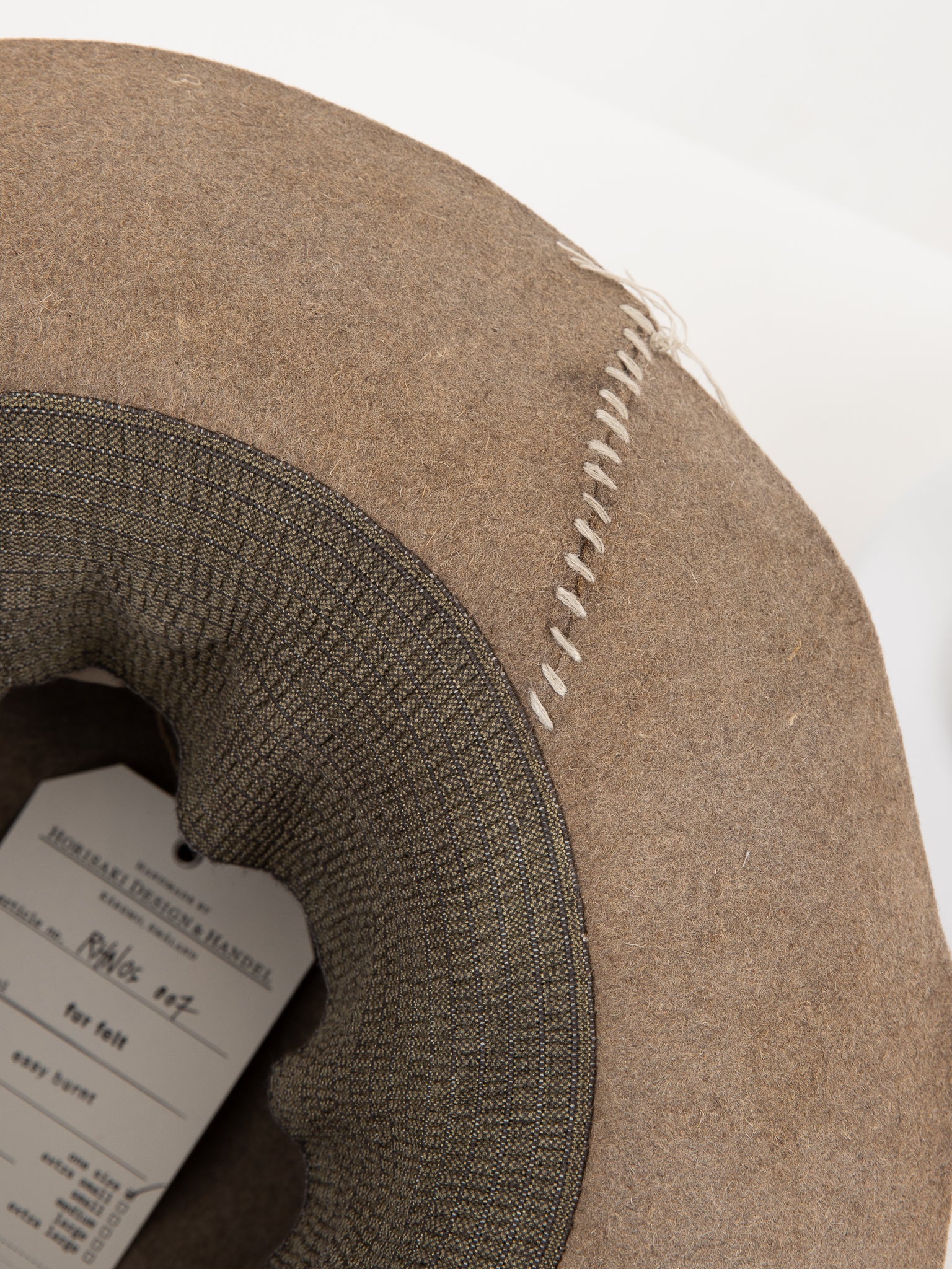 Horisaki Hat 007 in Raw - HORISAKI at Worthwhile - shop HAT