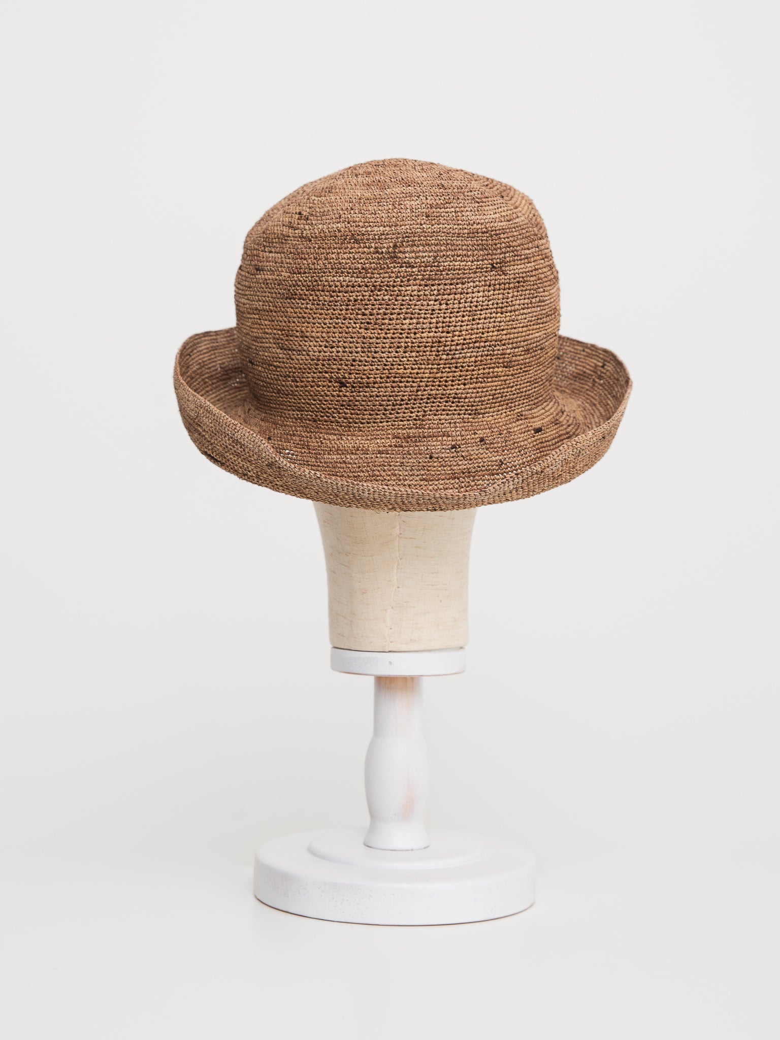 Horisaki Lampshade Straw Hat in Camel - HORISAKI at Worthwhile - shop HAT