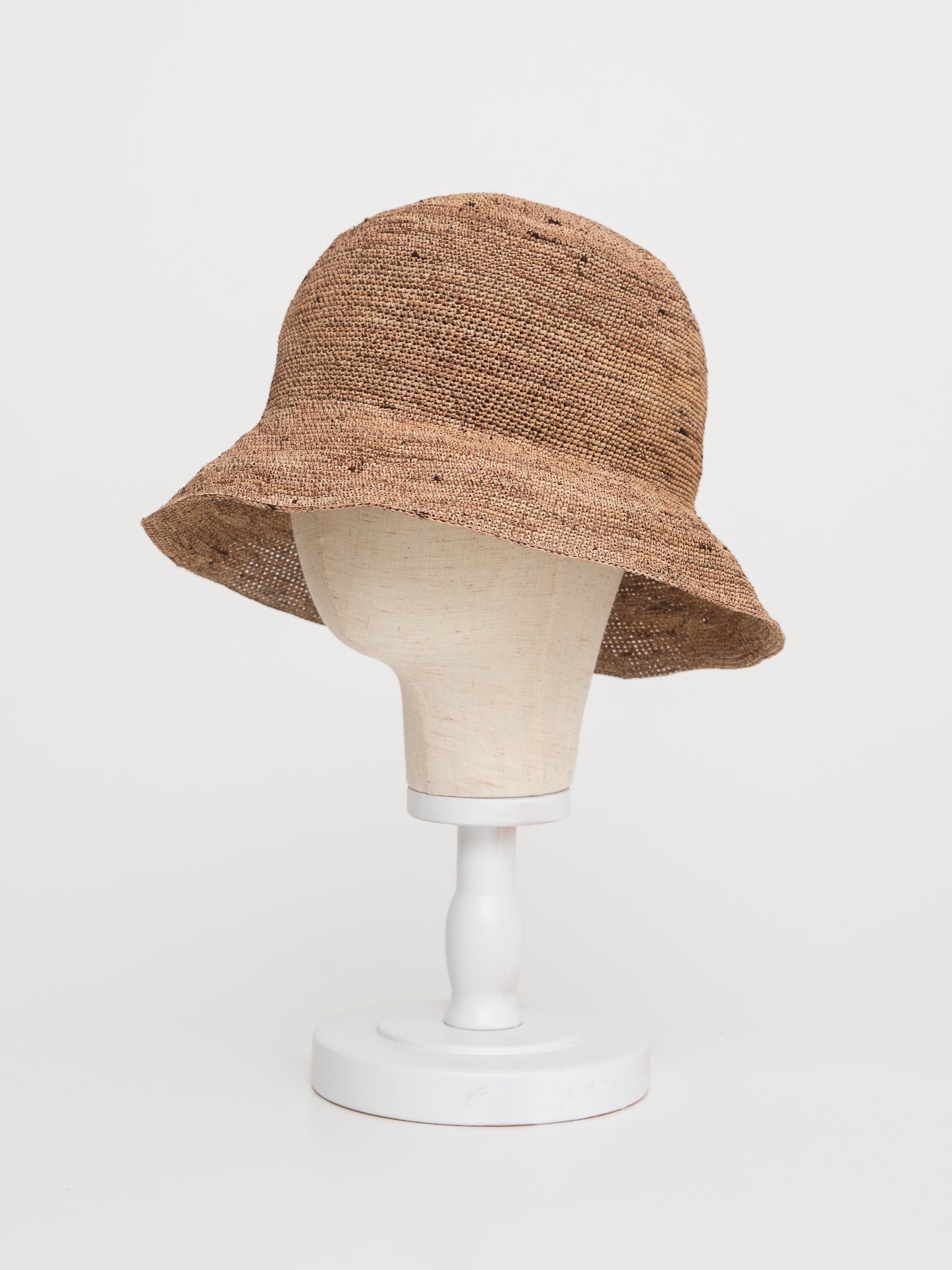 Horisaki Lampshade Straw Hat in Camel - HORISAKI at Worthwhile - shop HAT