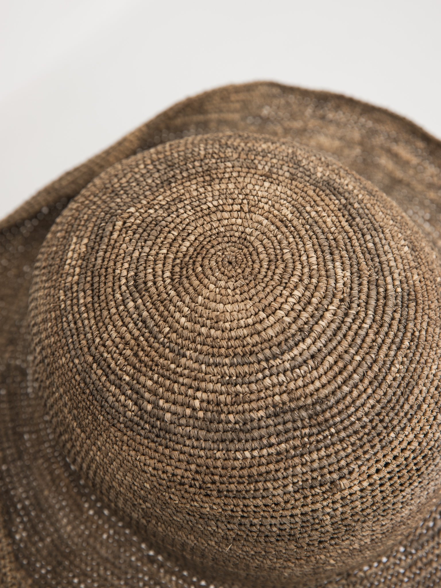 Horisaki Wide Brim Straw Hat in Iron - HORISAKI at Worthwhile - shop HAT