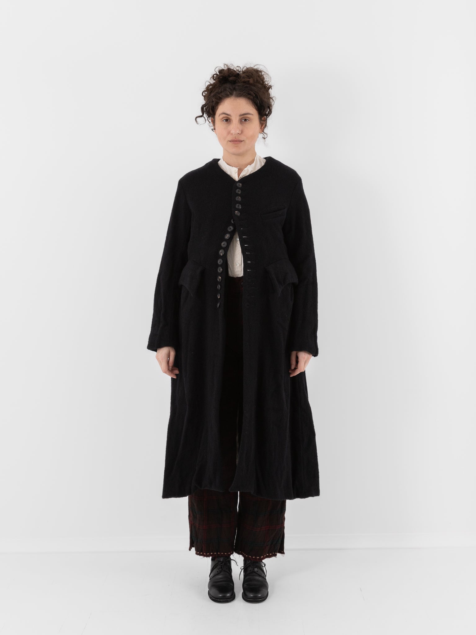 John Alexander Skelton Jerkin Coat in Black - JOHN ALEXANDER SKELTON at Worthwhile - shop COAT