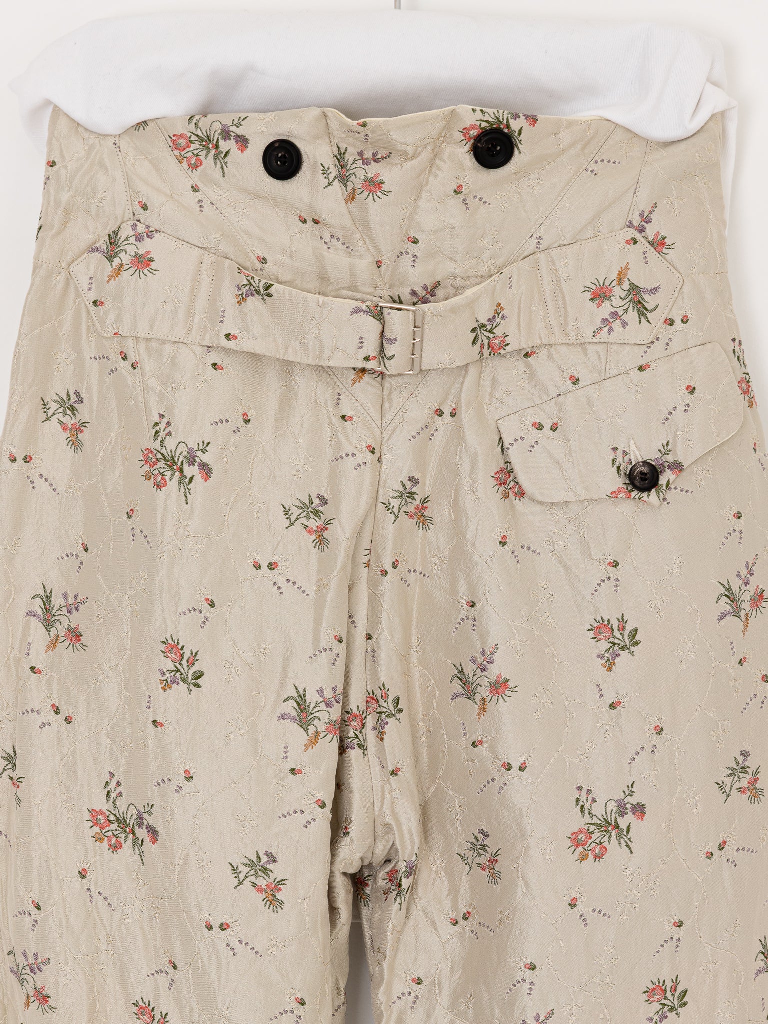 John Alexander Skelton Moonsailor Trouser in Stone Floral - JOHN ALEXANDER SKELTON at Worthwhile - shop PANT