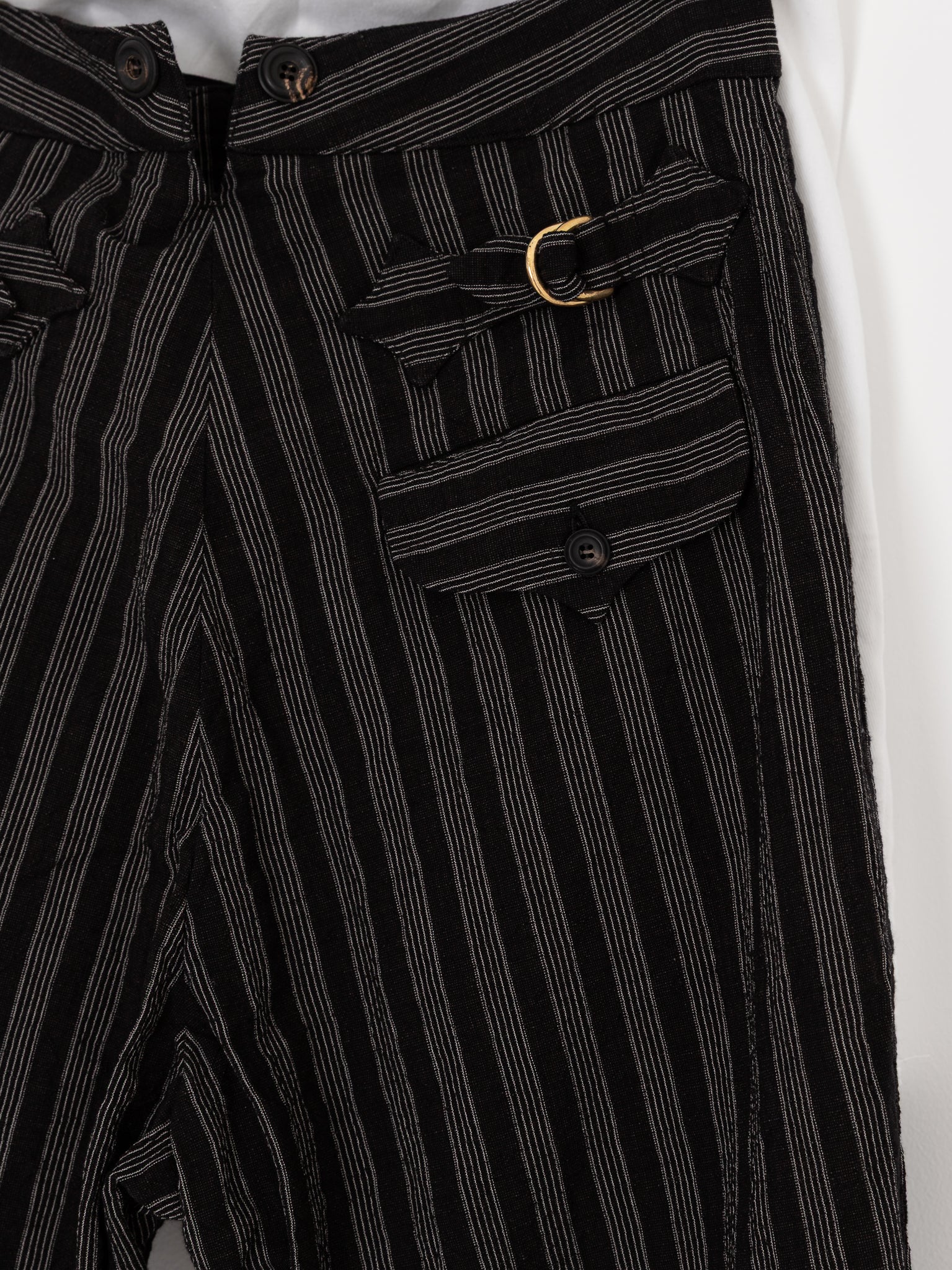 John Alexander Skelton Kilvert Trouser in Black/White - JOHN ALEXANDER SKELTON at Worthwhile - shop PANT