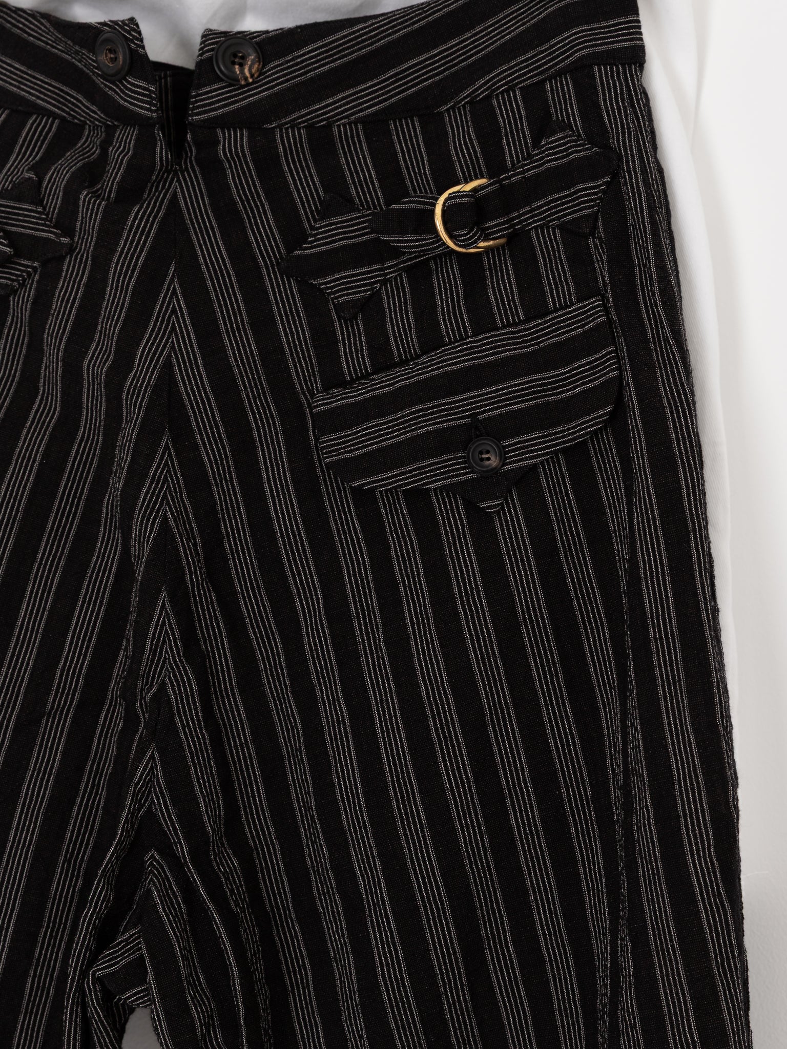 John Alexander Skelton Kilvert Trouser in Black/White - JOHN ALEXANDER SKELTON at Worthwhile - shop PANT