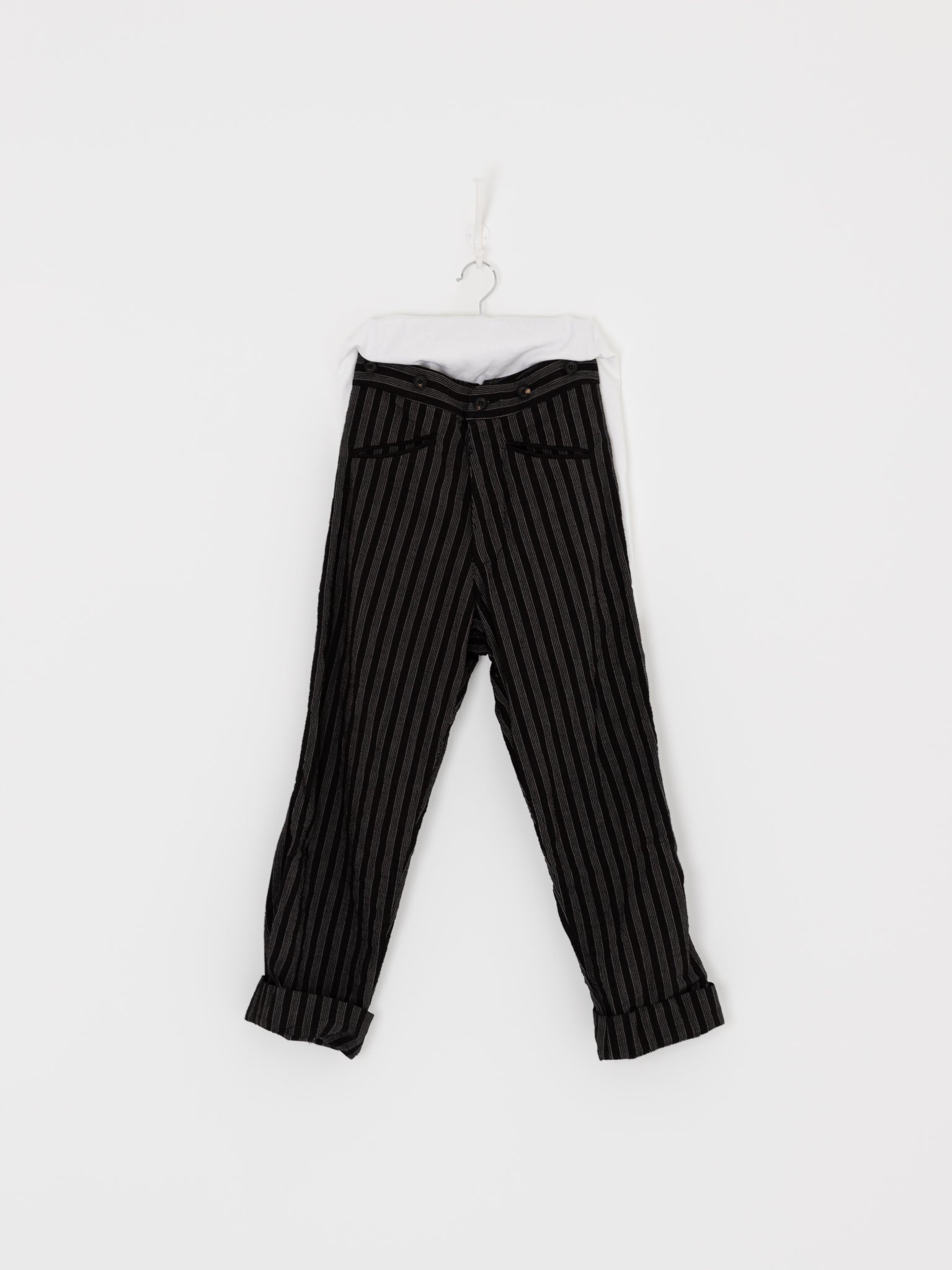 John Alexander Skelton Kilvert Trouser in Black/White - JOHN ALEXANDER SKELTON at Worthwhile - shop PANT