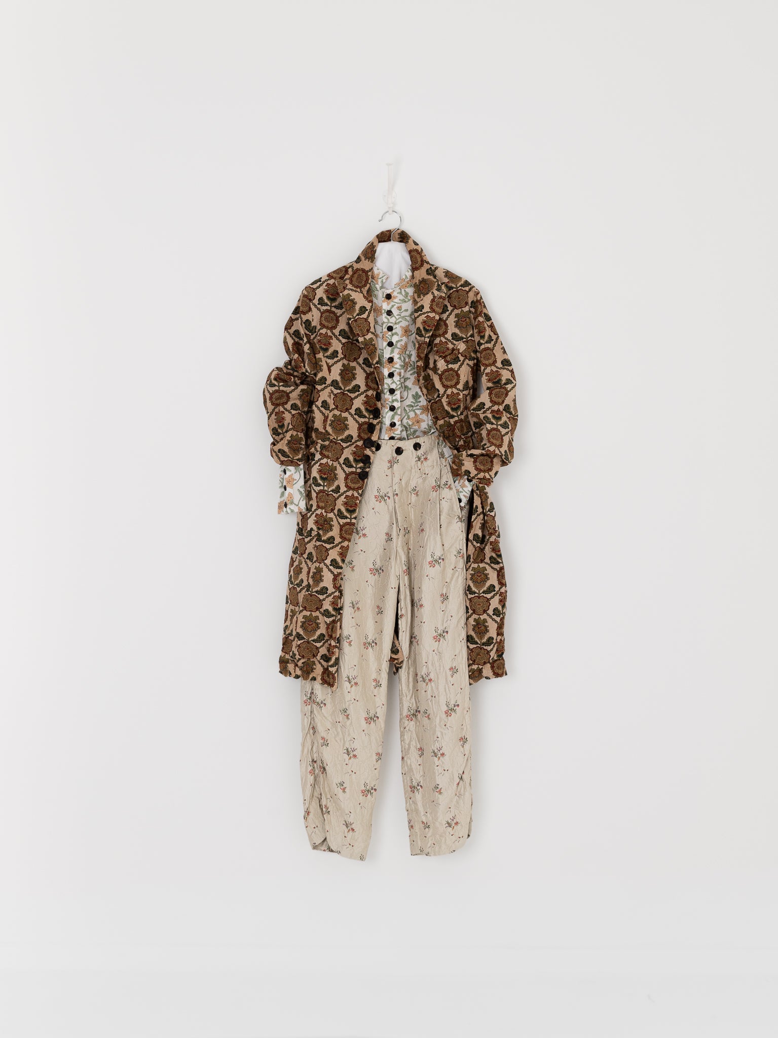 John Alexander Skelton Moonsailor Trouser in Stone Floral - JOHN ALEXANDER SKELTON at Worthwhile - shop PANT