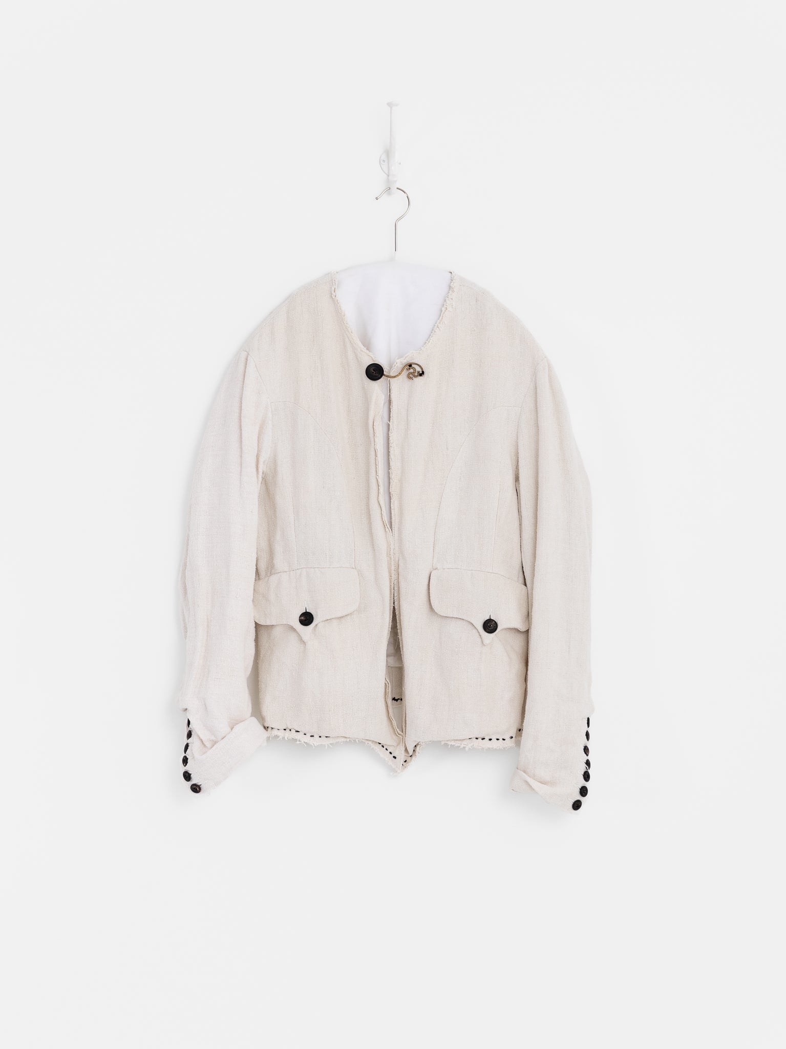 John Alexander Skelton Harlech Jacket in Antique Linen - JOHN ALEXANDER SKELTON at Worthwhile - shop JACKET