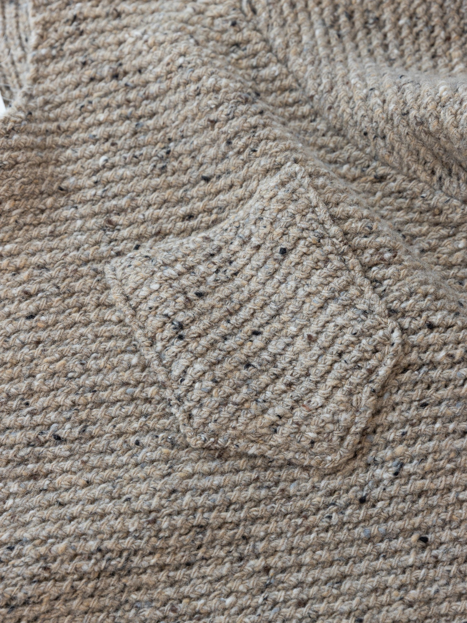 John Alexander Skelton Round Neck Pullover in Oatmeal Tweed - JOHN ALEXANDER SKELTON at Worthwhile - shop SWEATER