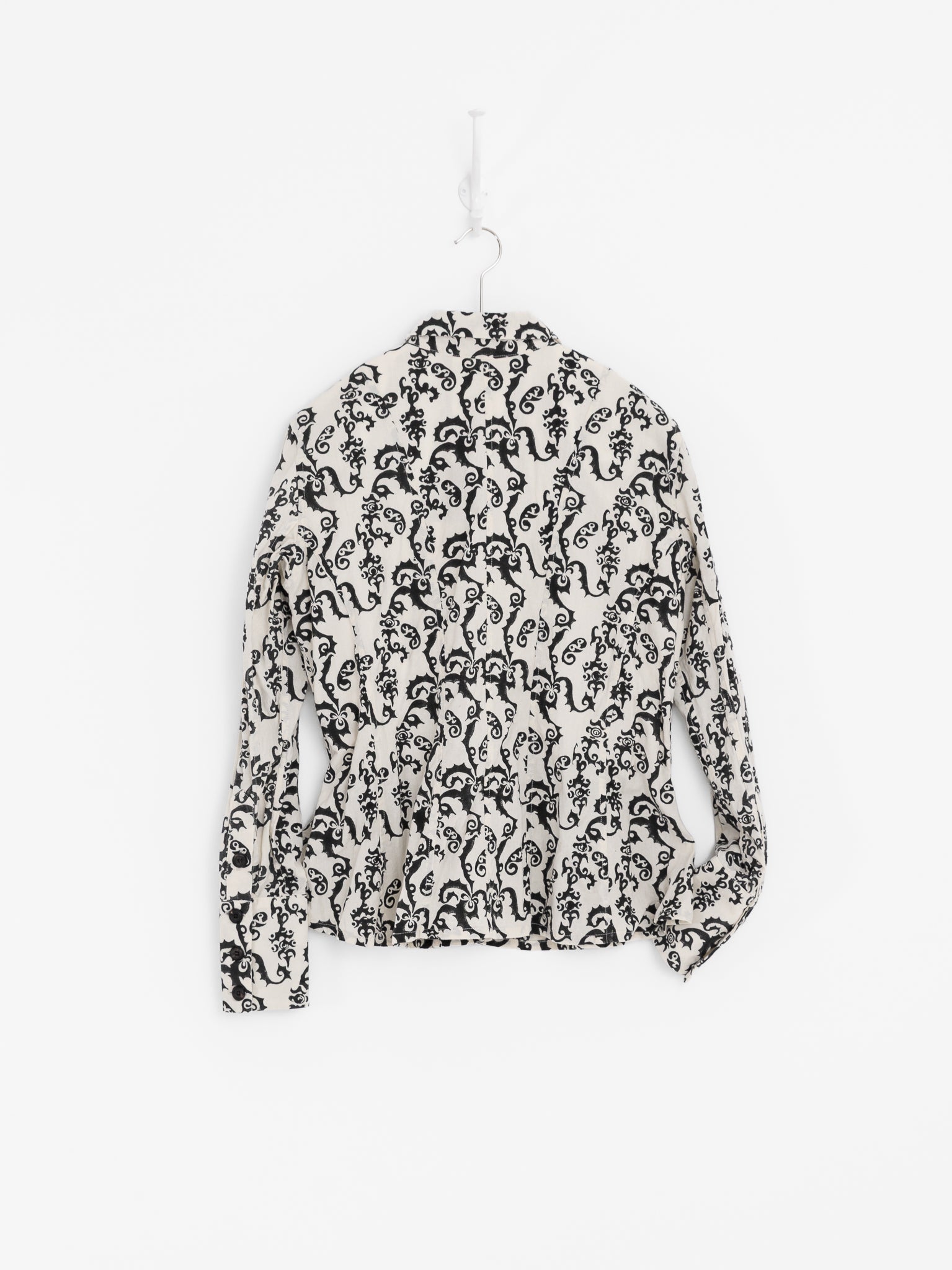 John Alexander Skelton Moon Shirt in Cream & Black - JOHN ALEXANDER SKELTON at Worthwhile - shop TOP