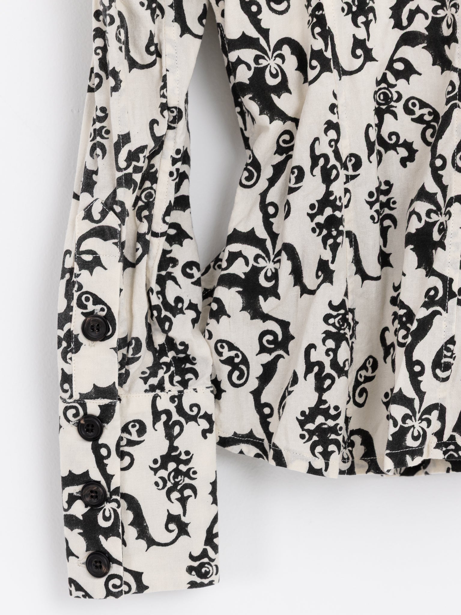 John Alexander Skelton Moon Shirt in Cream & Black - JOHN ALEXANDER SKELTON at Worthwhile - shop TOP
