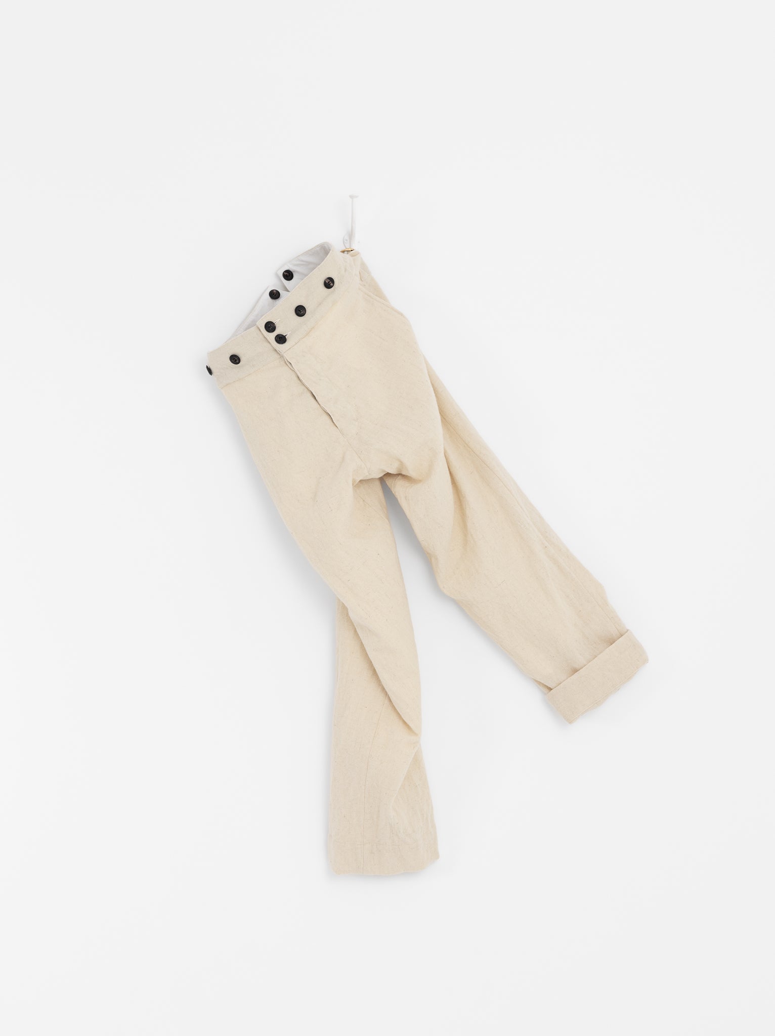 John Alexander Skelton Dibner Trouser in Cream - JOHN ALEXANDER SKELTON at Worthwhile - shop PANT