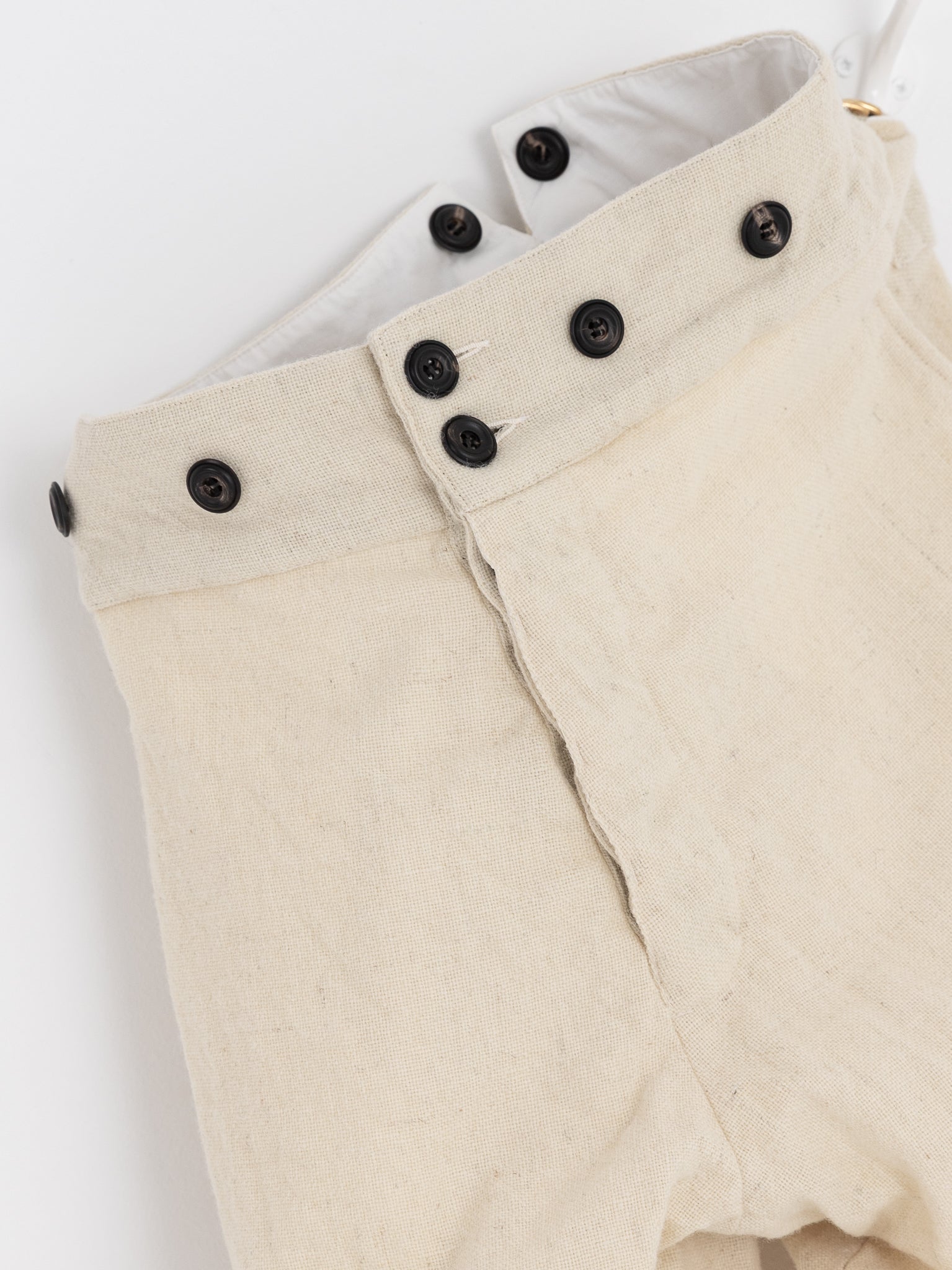 John Alexander Skelton Dibner Trouser in Cream - JOHN ALEXANDER SKELTON at Worthwhile - shop PANT