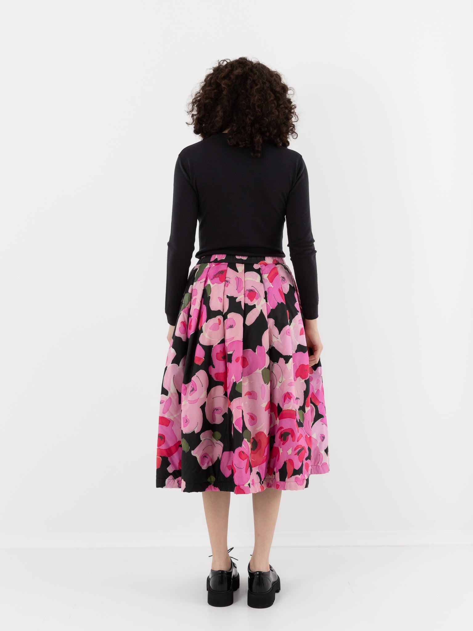 Konrad Sonia Skirt in Pink Roses & Black - KONRAD at Worthwhile - shop JACKET