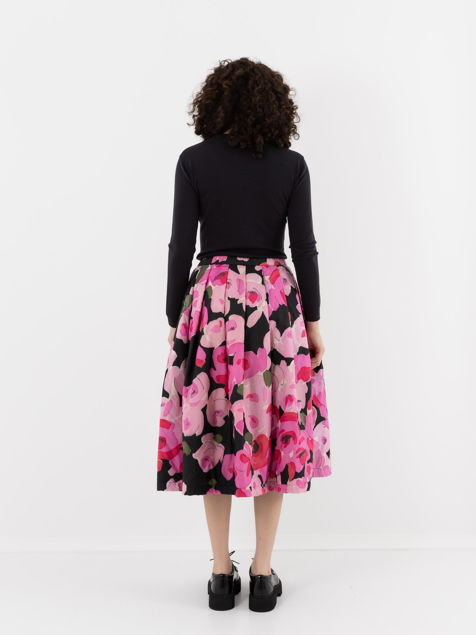 Konrad Sonia Skirt in Pink Roses & Black - KONRAD at Worthwhile - shop JACKET