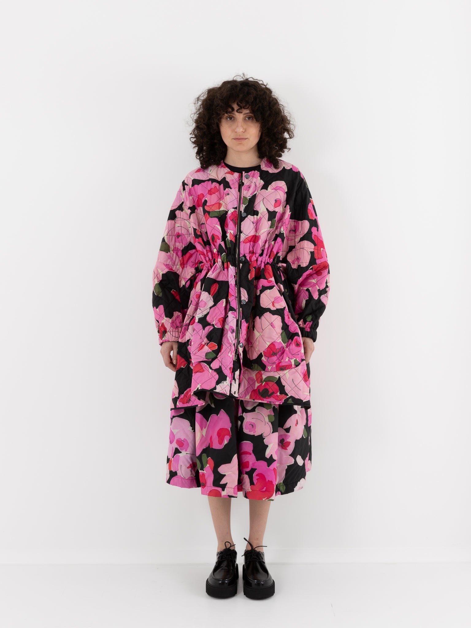 Konrad Sungjin Jacket in Pink Roses & Black - KONRAD at Worthwhile - shop JACKET