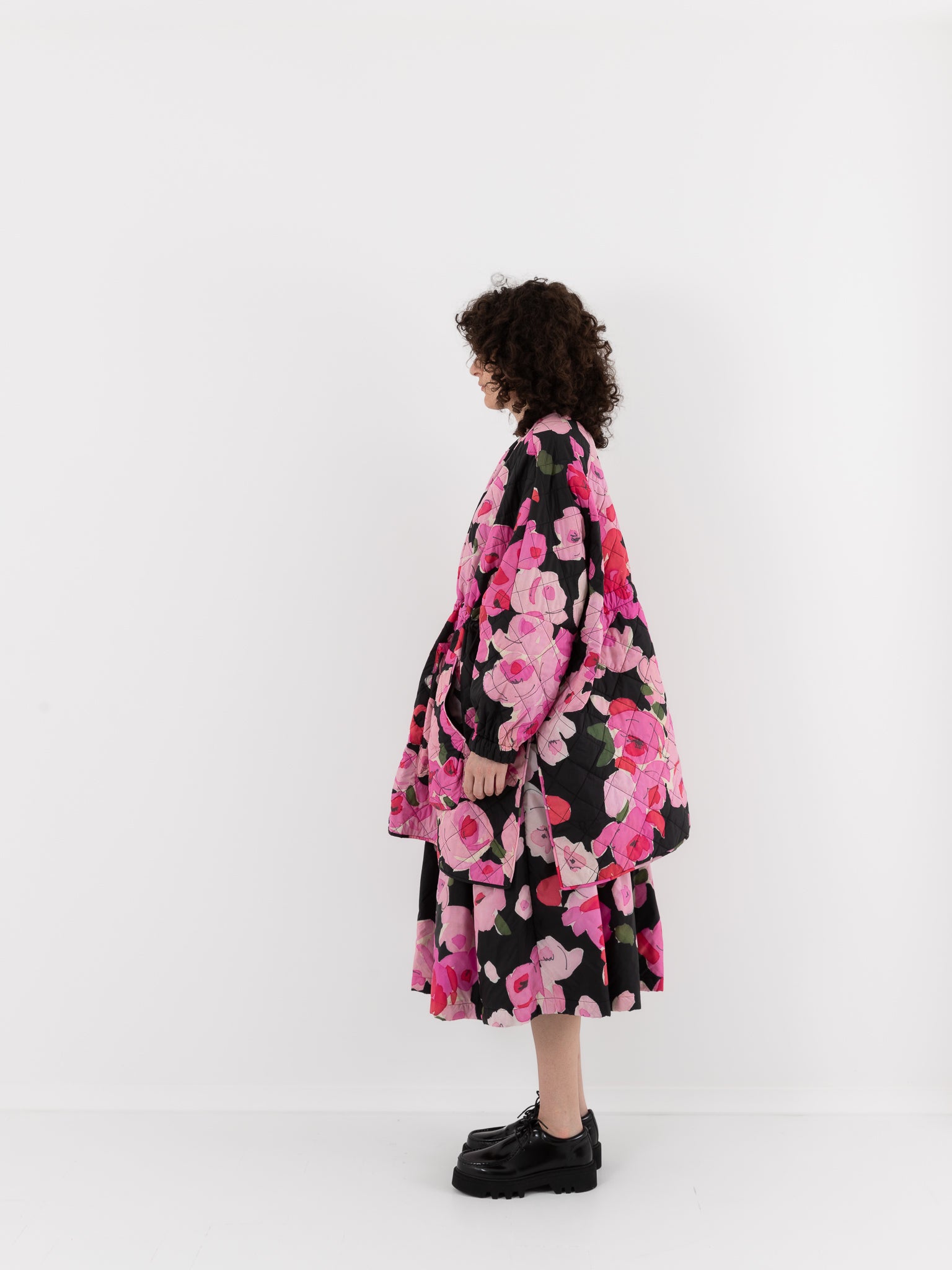 Konrad Sungjin Jacket in Pink Roses & Black - KONRAD at Worthwhile - shop JACKET