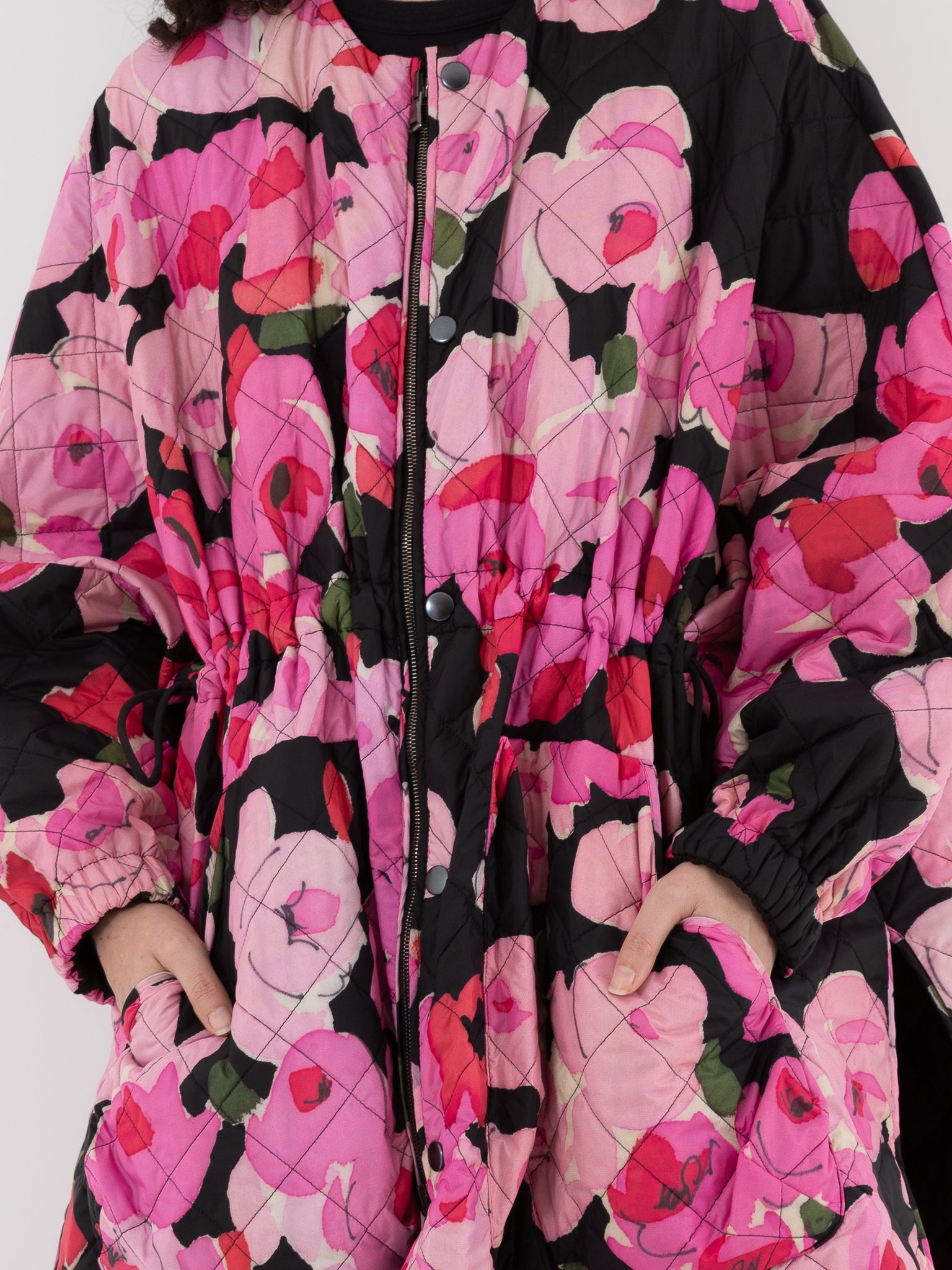 Konrad Sungjin Jacket in Pink Roses & Black - KONRAD at Worthwhile - shop JACKET