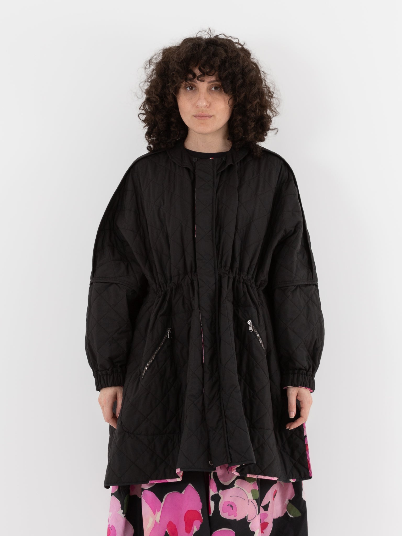 Konrad Sungjin Jacket in Pink Roses & Black - KONRAD at Worthwhile - shop JACKET