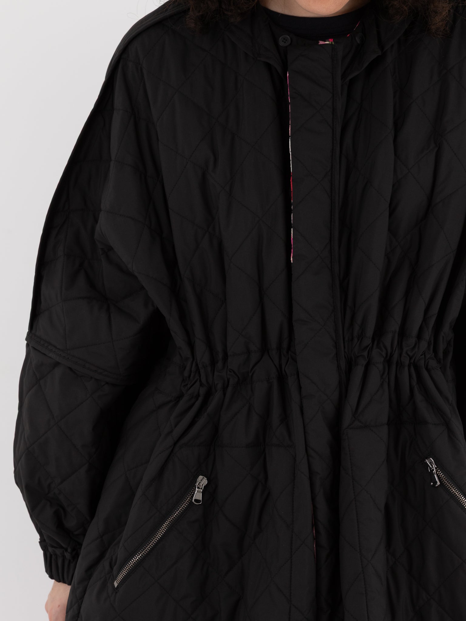 Konrad Sungjin Jacket in Pink Roses & Black - KONRAD at Worthwhile - shop JACKET