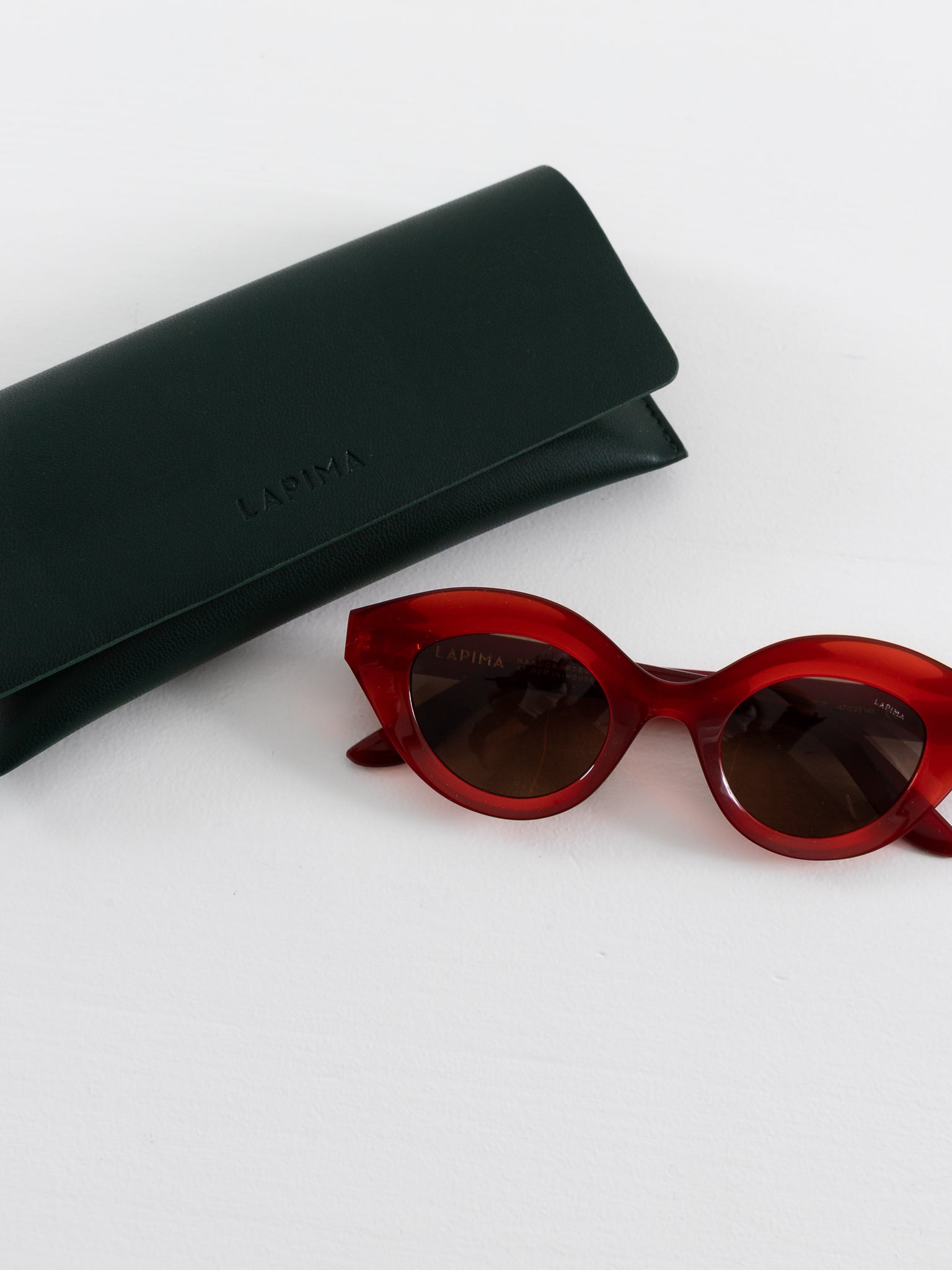 Lapima Nina Petit Sunglasses - Red Solid - LAPIMA at Worthwhile - shop SUNGLASSES