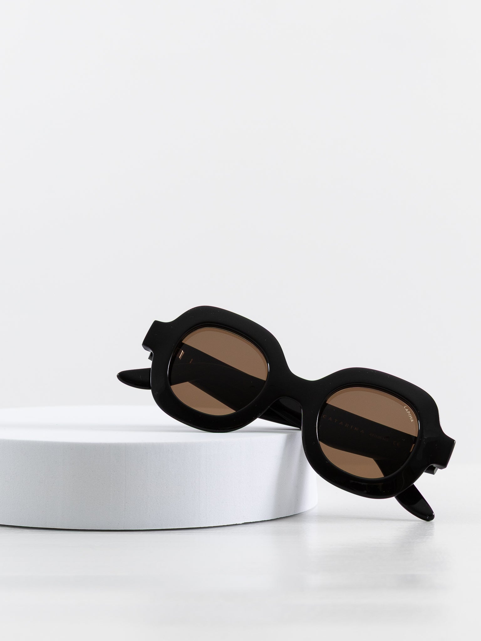 Lapima Catarina Sunglasses - Black Solid - LAPIMA at Worthwhile - shop SUNGLASSES